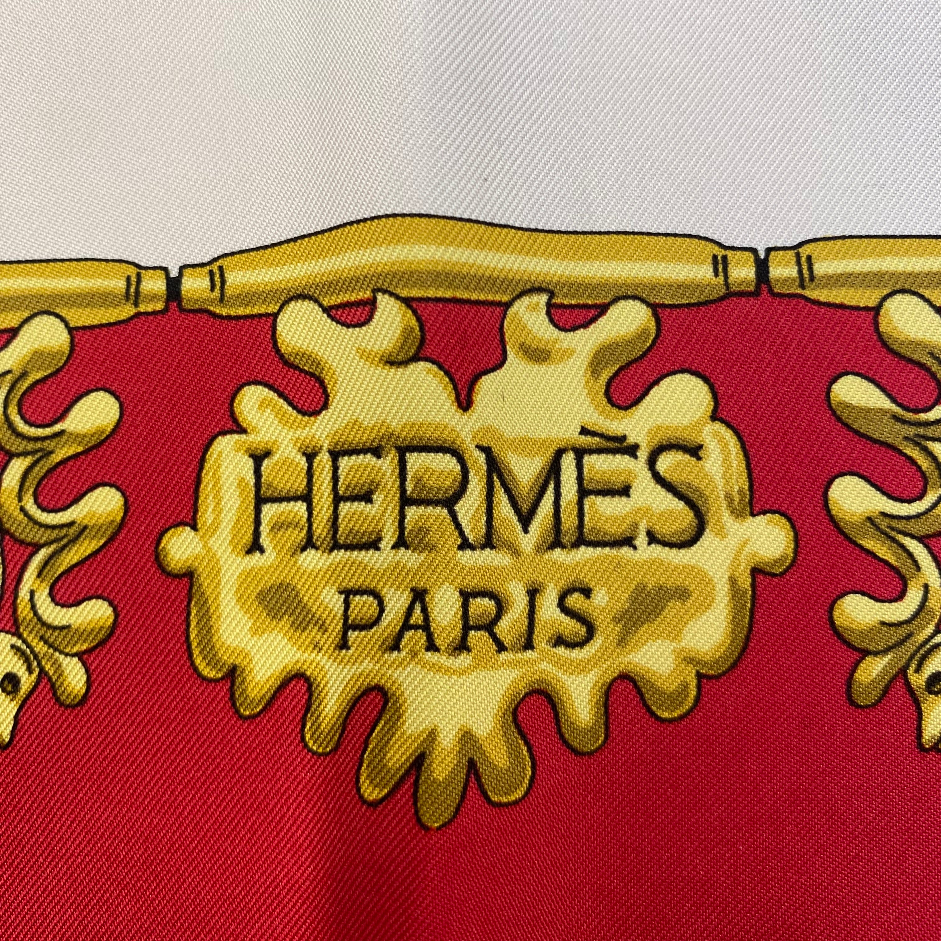 Hermès Les Cavaliers D’or Silk Scarf