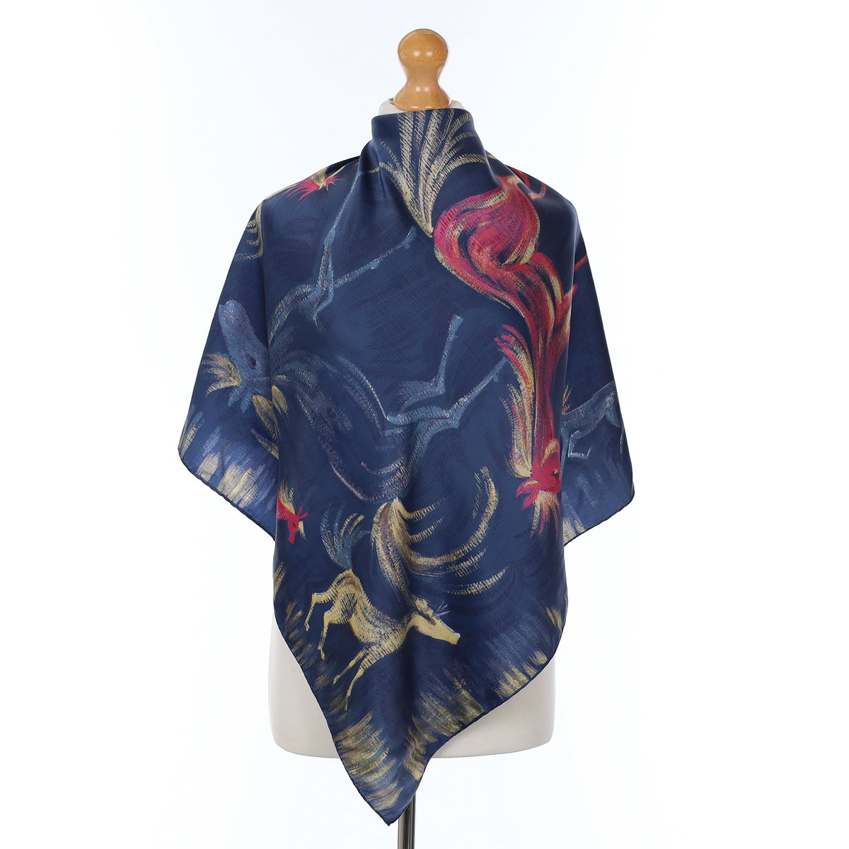 Abstract Horses Silk Scarf