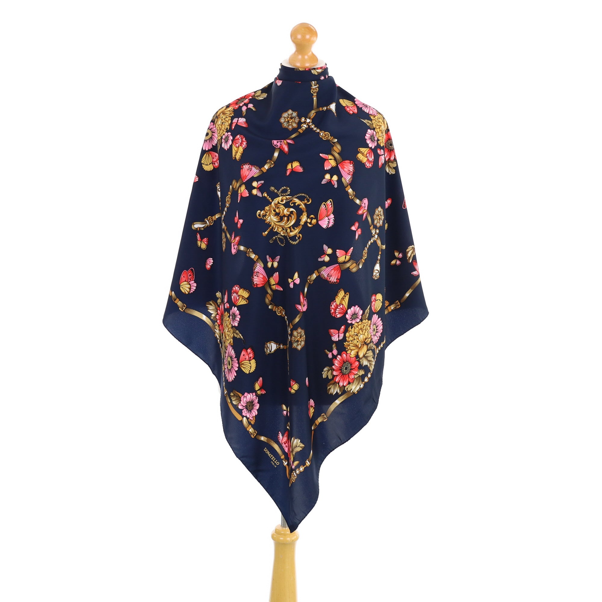 Immaculate Donatello Floral Italian Silk Scarf