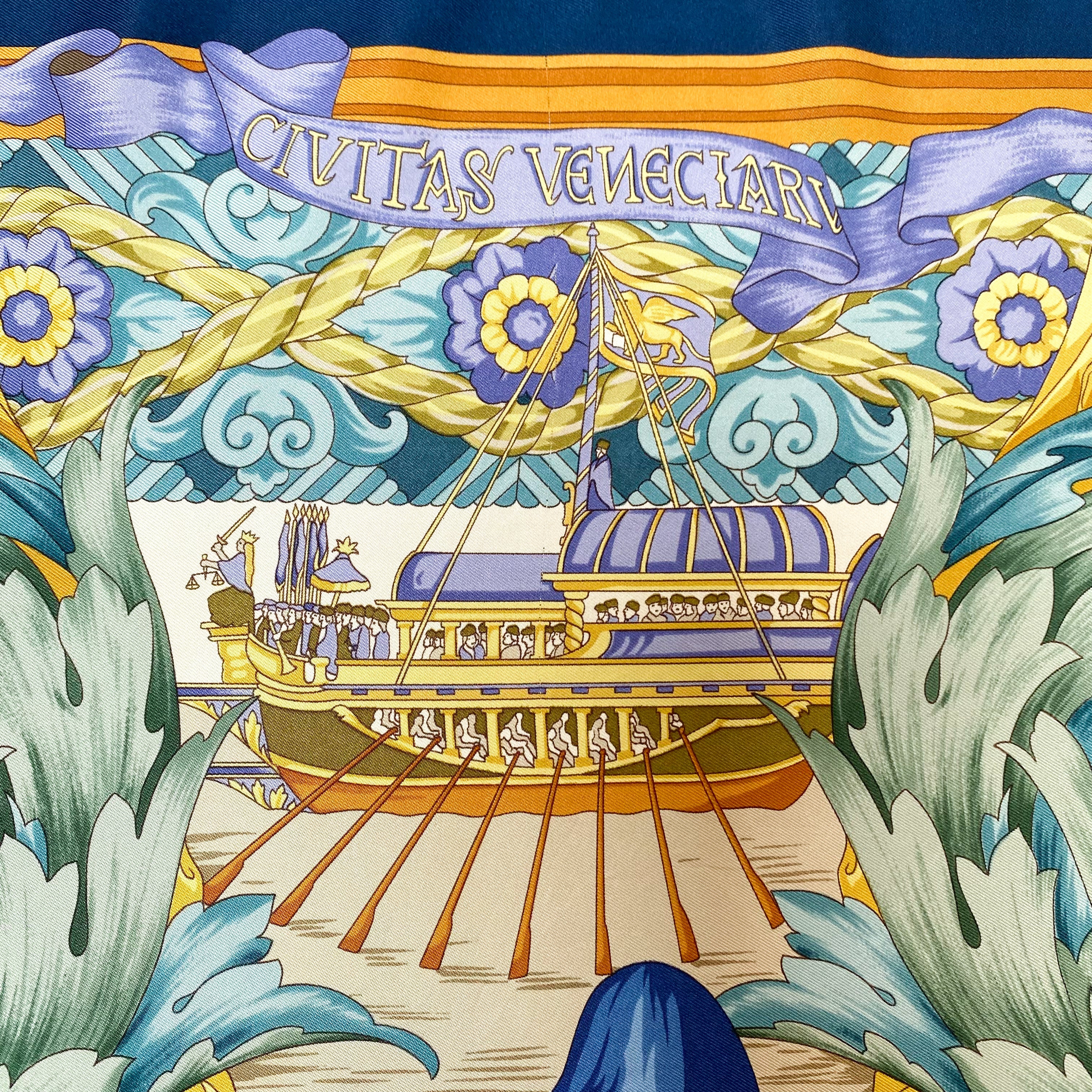 Gucci ‘Civitas Veneciarus’ Vintage Silk Scarf