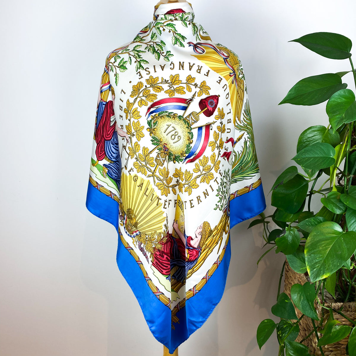 Boxed Hermes Liberte Egalite 1988 Designer Silk Scarf