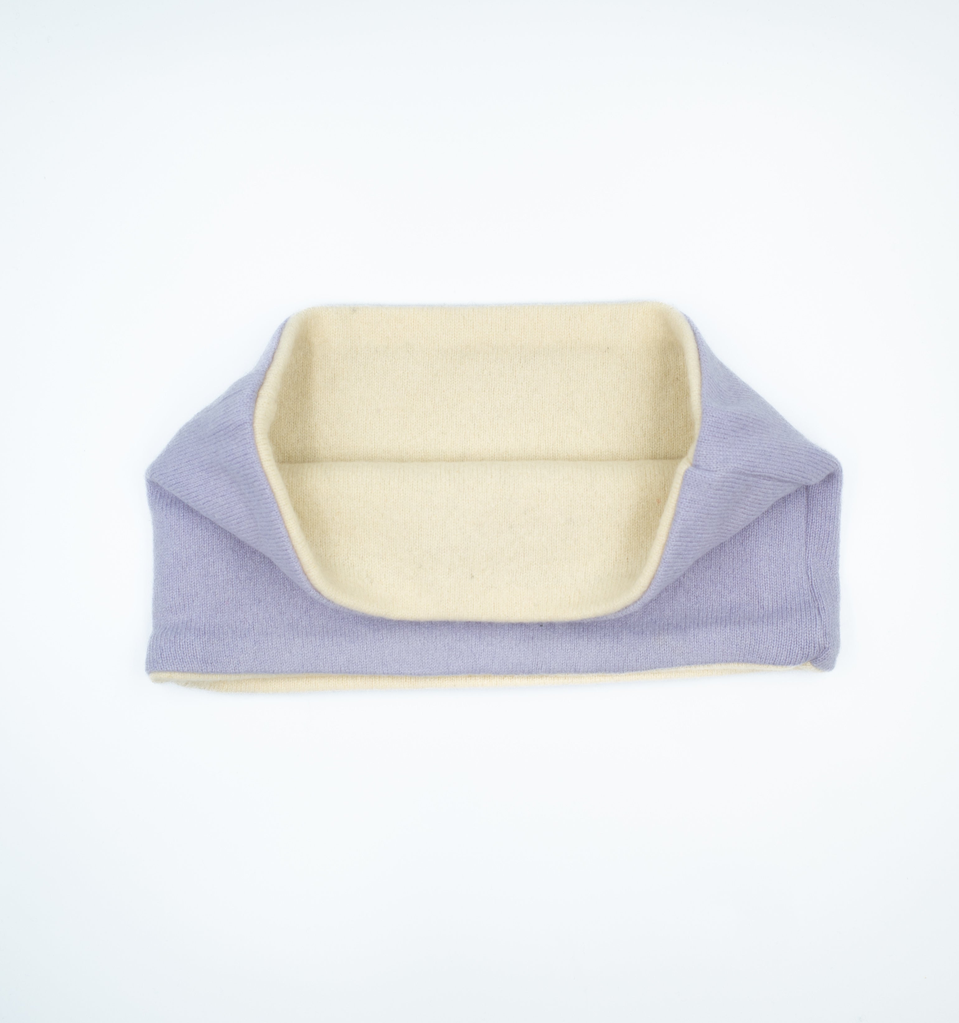 Pale Lavender and Cream Neck Warmer