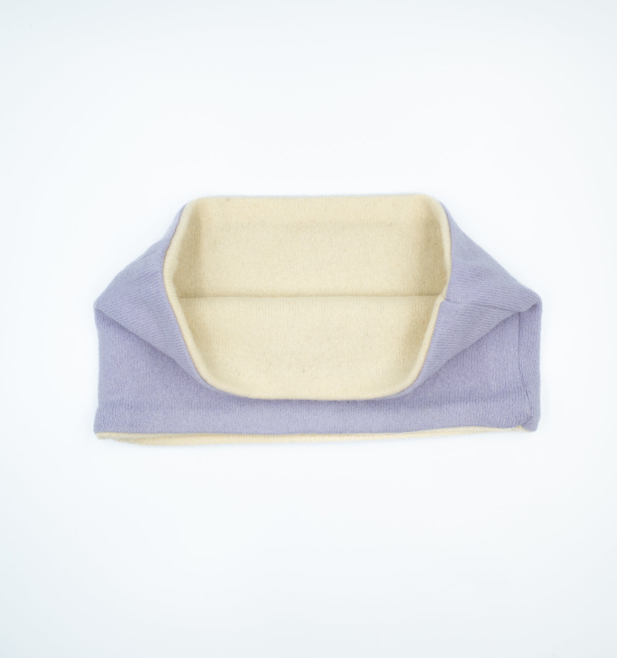 Pale Lavender and Cream Neck Warmer