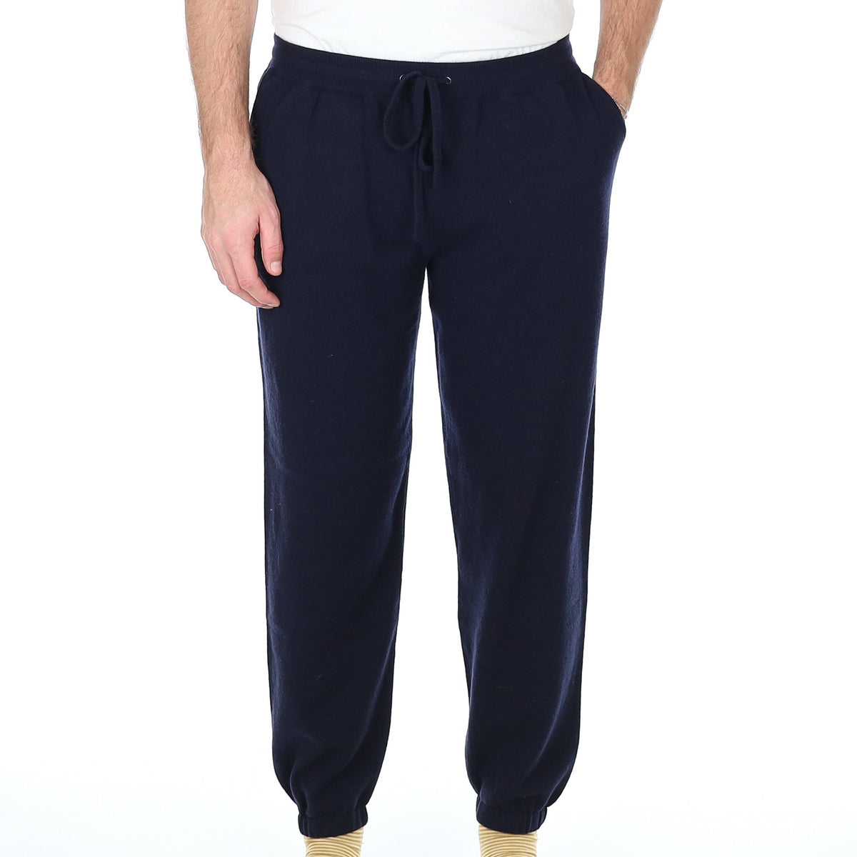 Men’s Brand New Scottish Navy Cashmere Lounge Pants Large