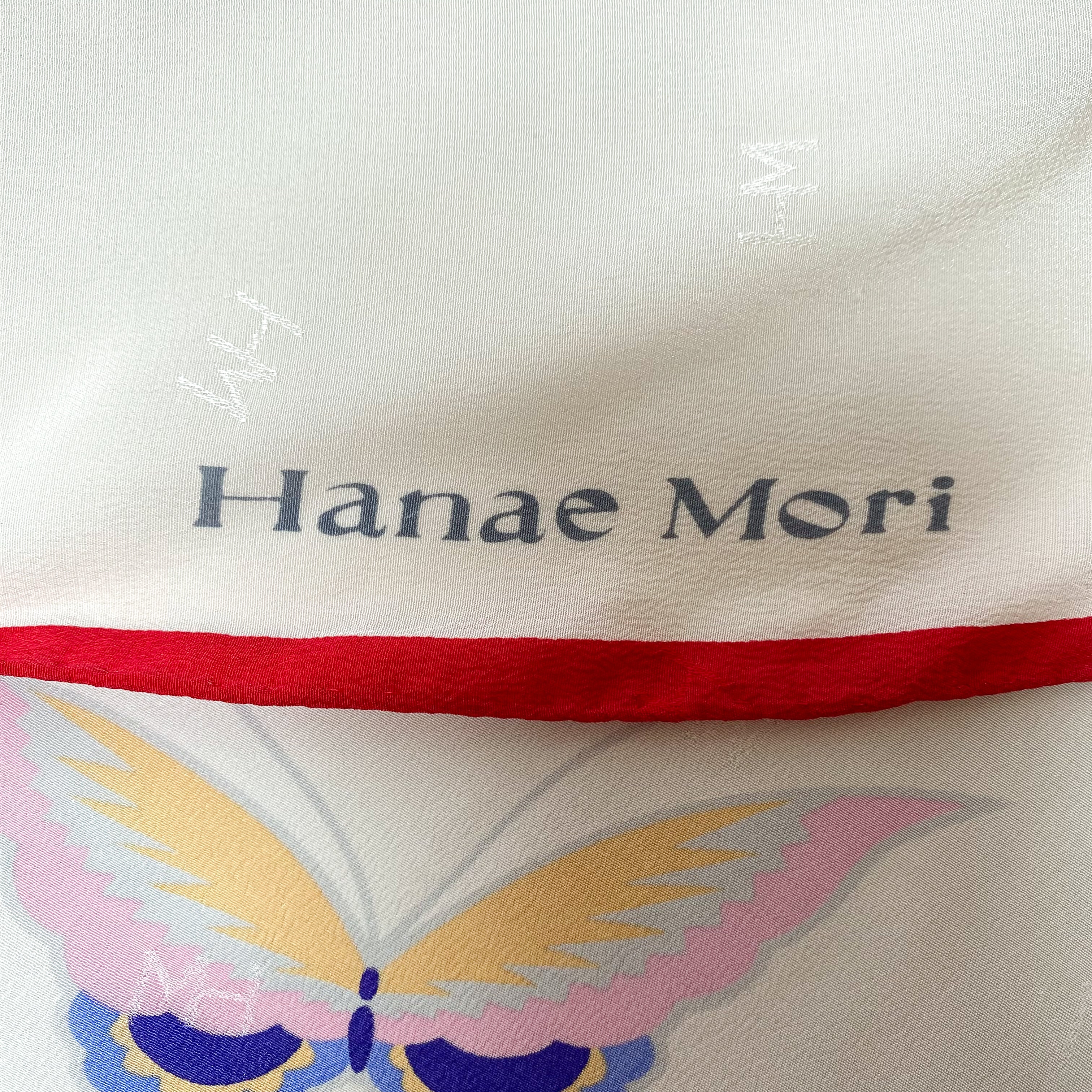 Hanae Mori Butterfly Silk Scarf