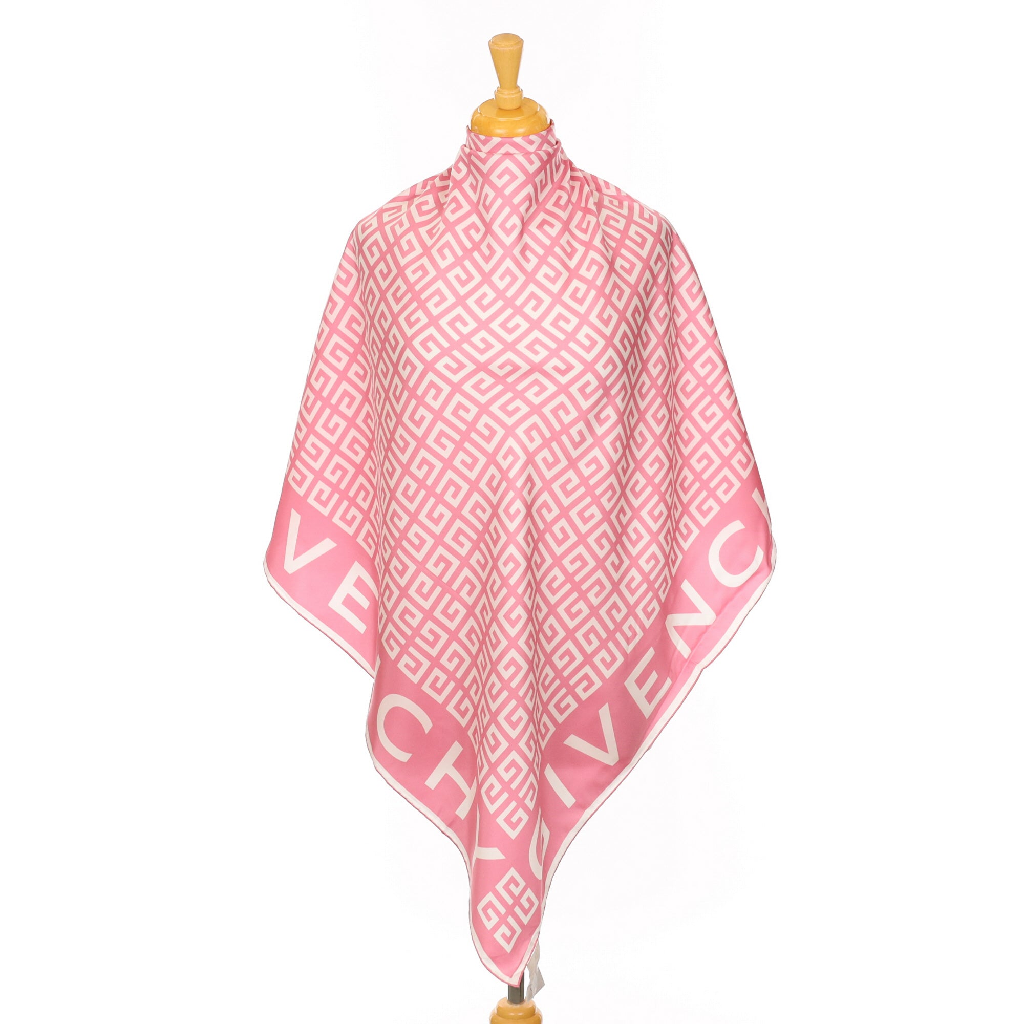 Brand New Givenchy Pink Designer Silk Scarf