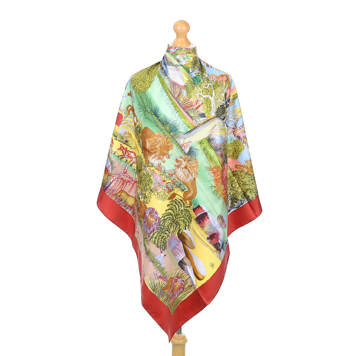 Pristine Hermès Nuba Mountain Silk Scarf