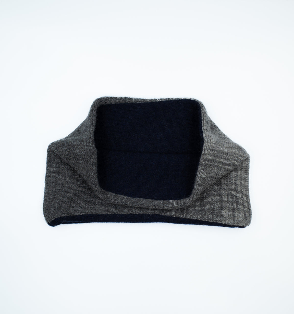 Slate Grey Ombre and Black Neck Warmer