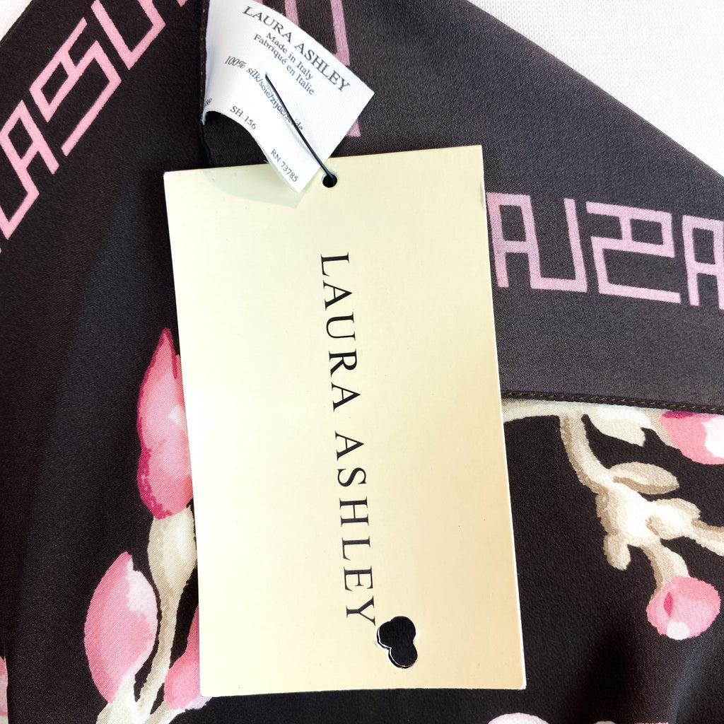 Laura Ashley Floral Silk Scarf