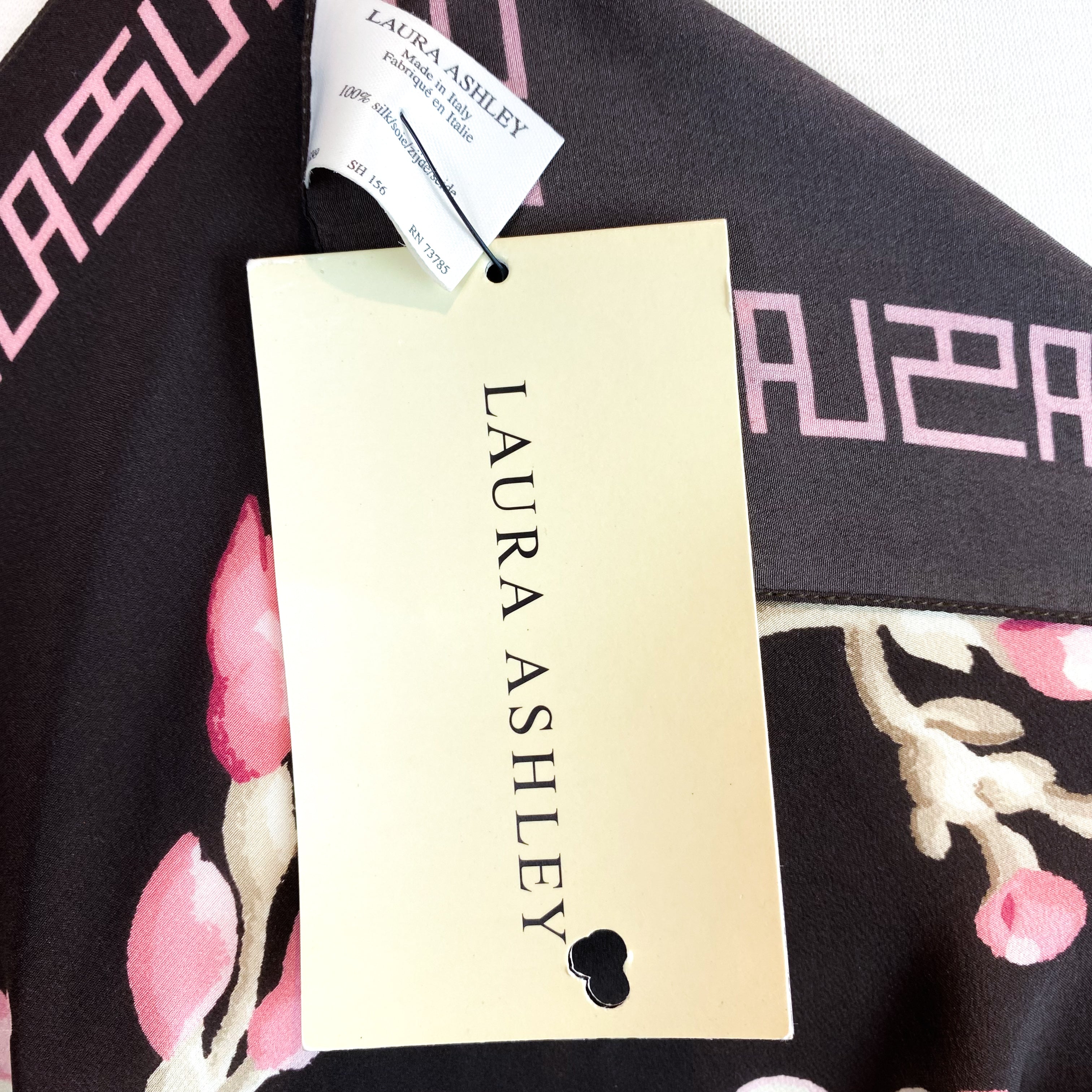 Laura Ashley Floral Silk Scarf