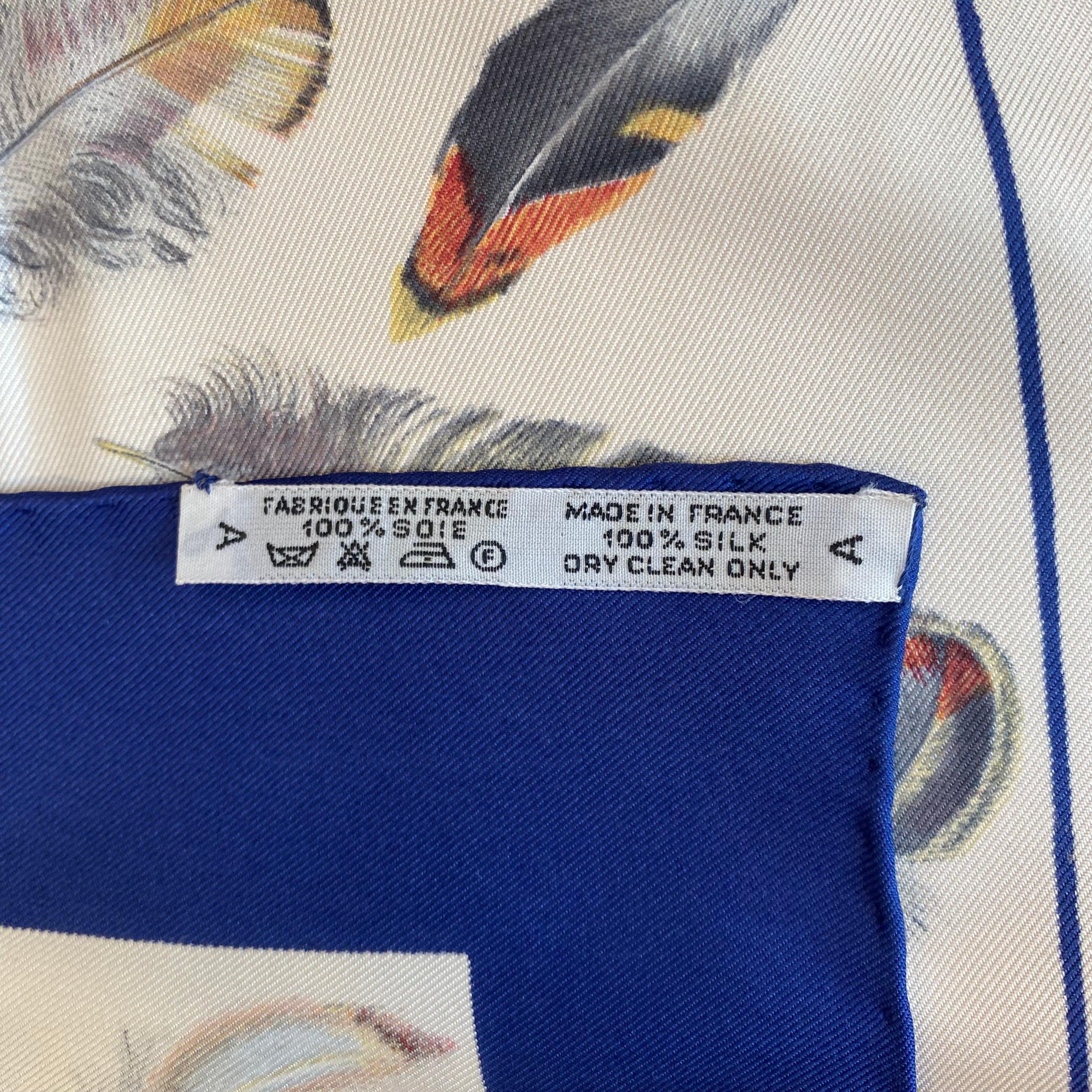 Hermès Plumes Silk Scarf