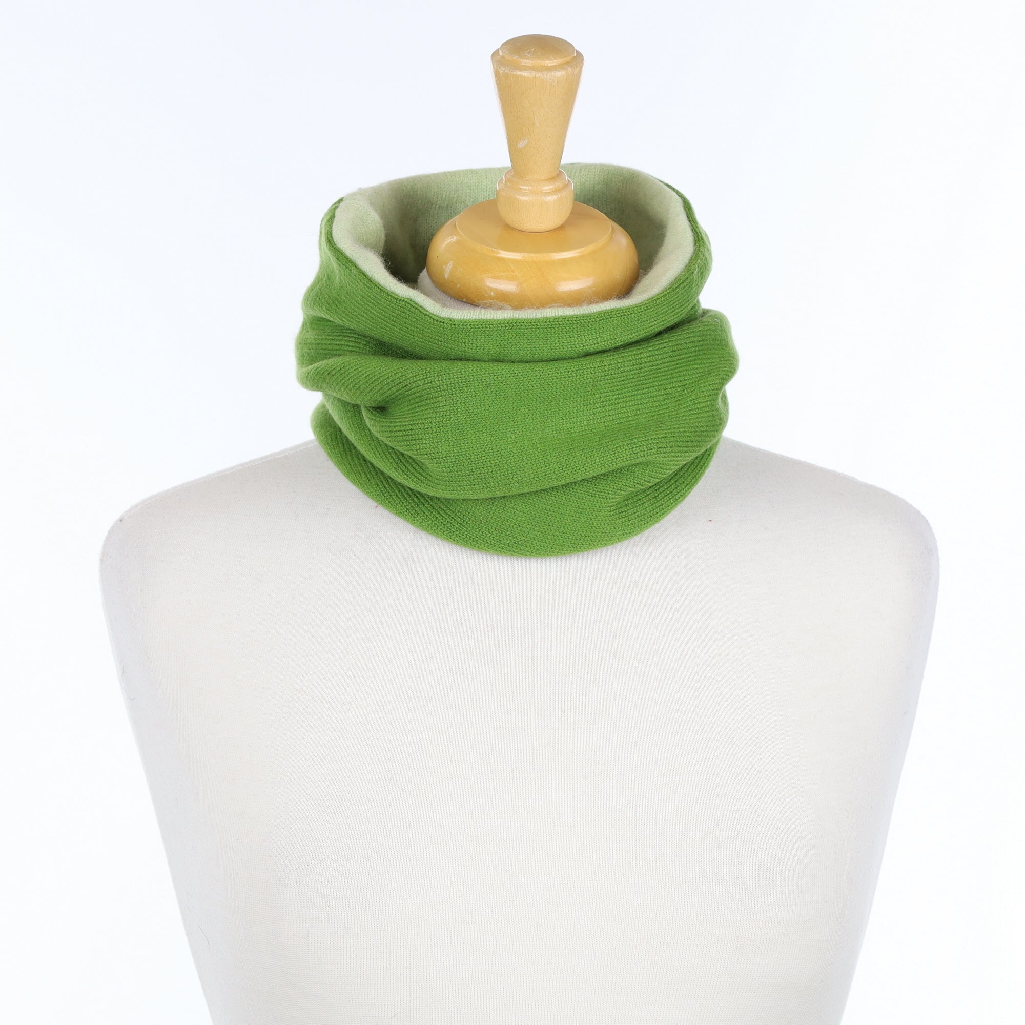 Men’s Pear and Lime Green Luxury Double Layered Snood
