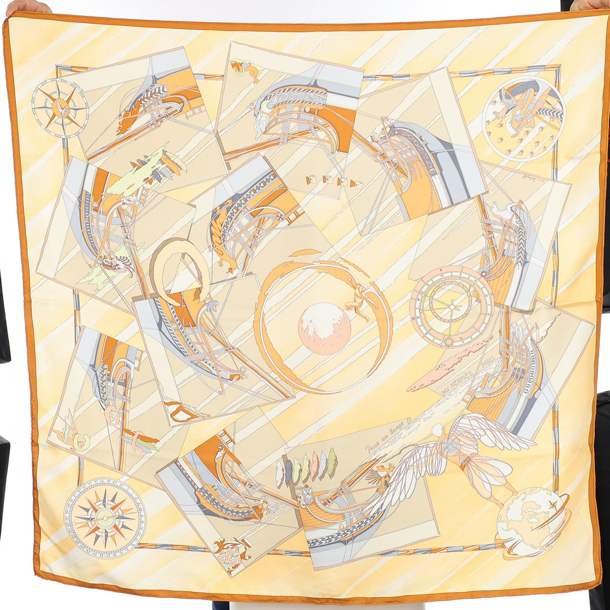 Hermès Face au Large Silk Scarf