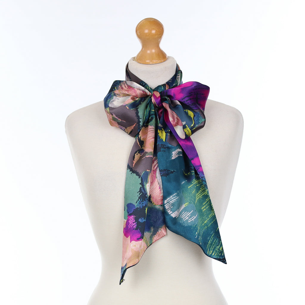Ted Baker Colourful Abstract Silk Pussy Bow