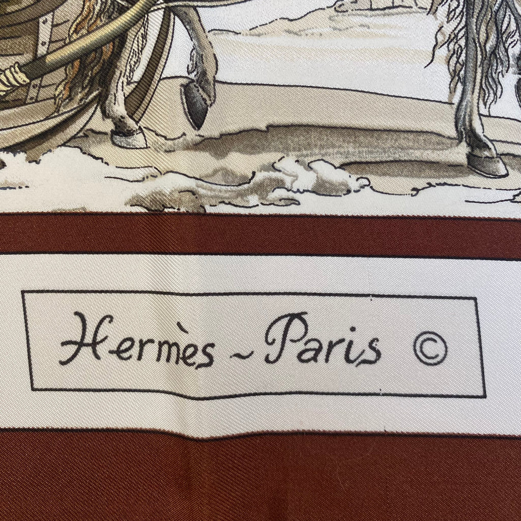 Hermès Voyages en Russie Silk Scarf Quite Rare