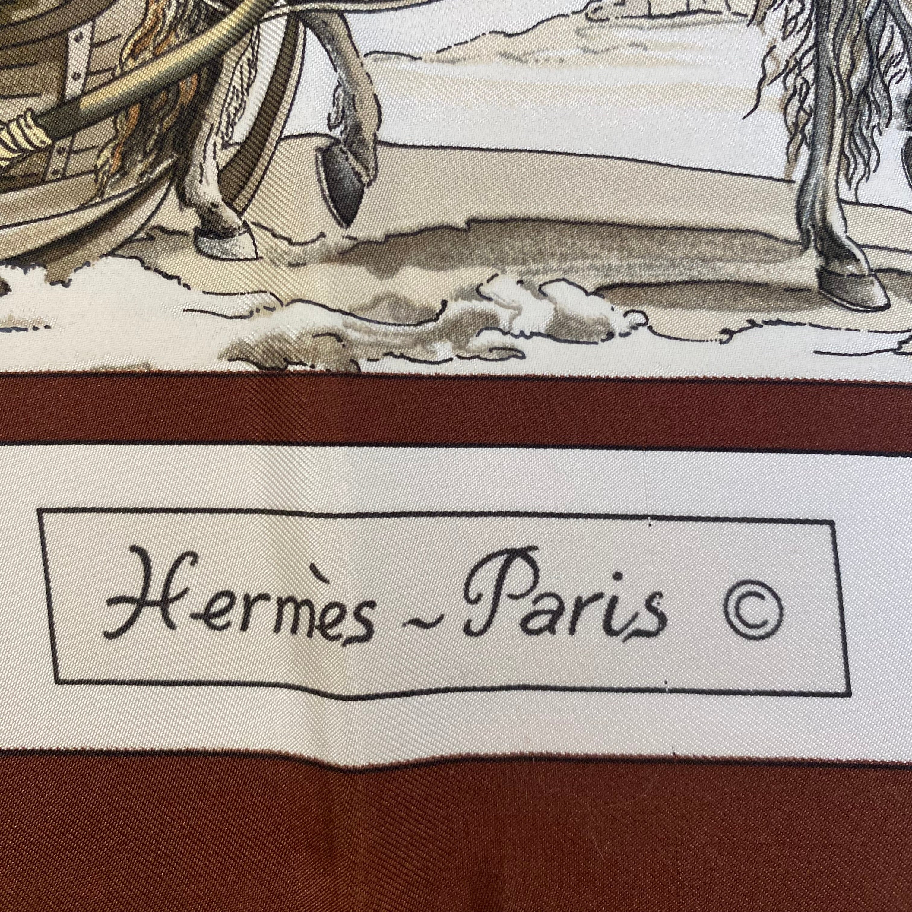 Hermès Voyages en Russie Silk Scarf Quite Rare