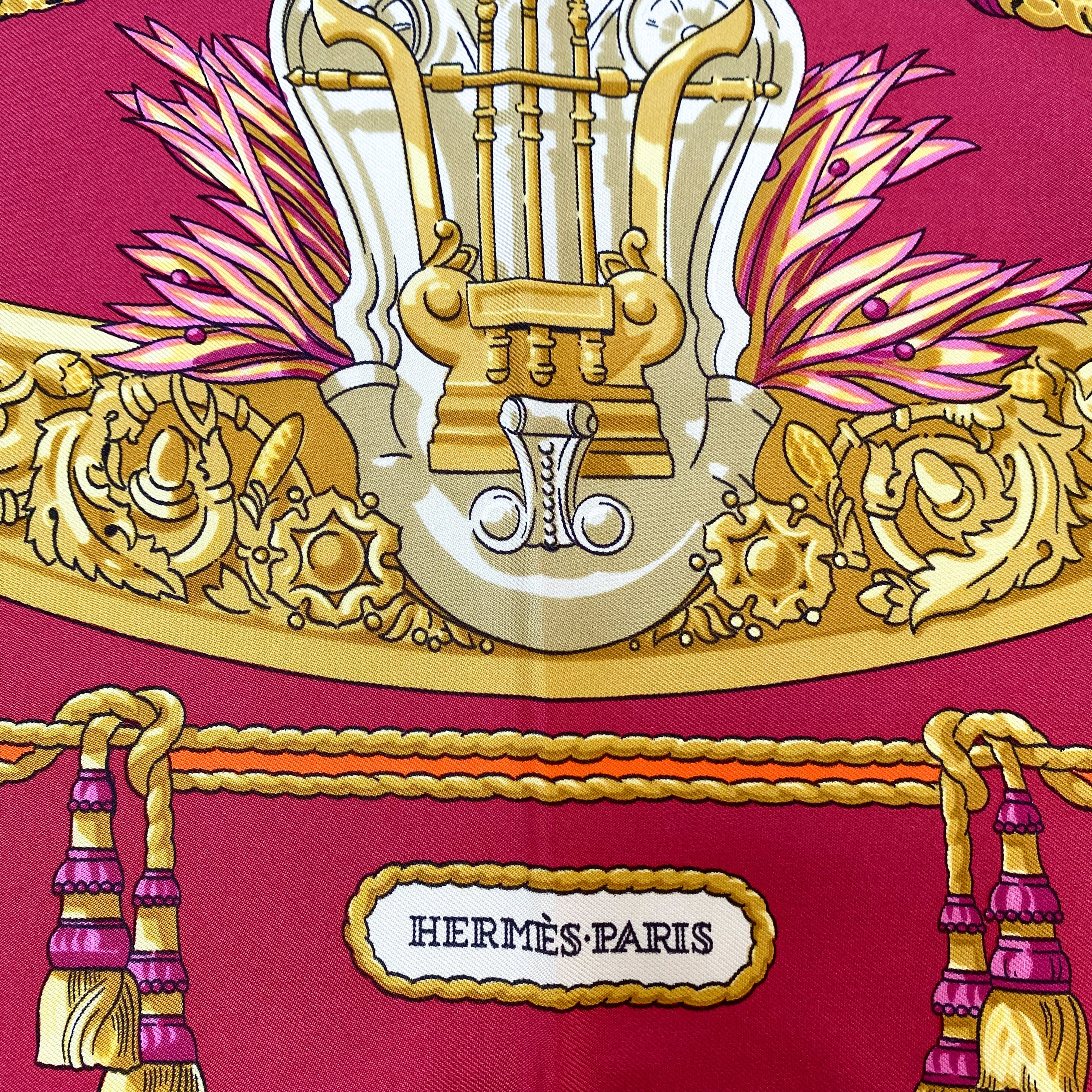 Boxed Immaculate Hermés Hommage a Charles Garnier Silk Scarf