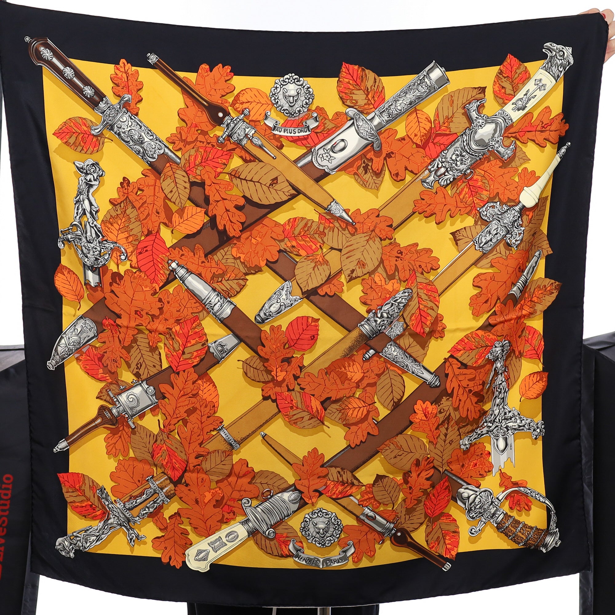 Hermès Au Plus Dru Silk Scarf