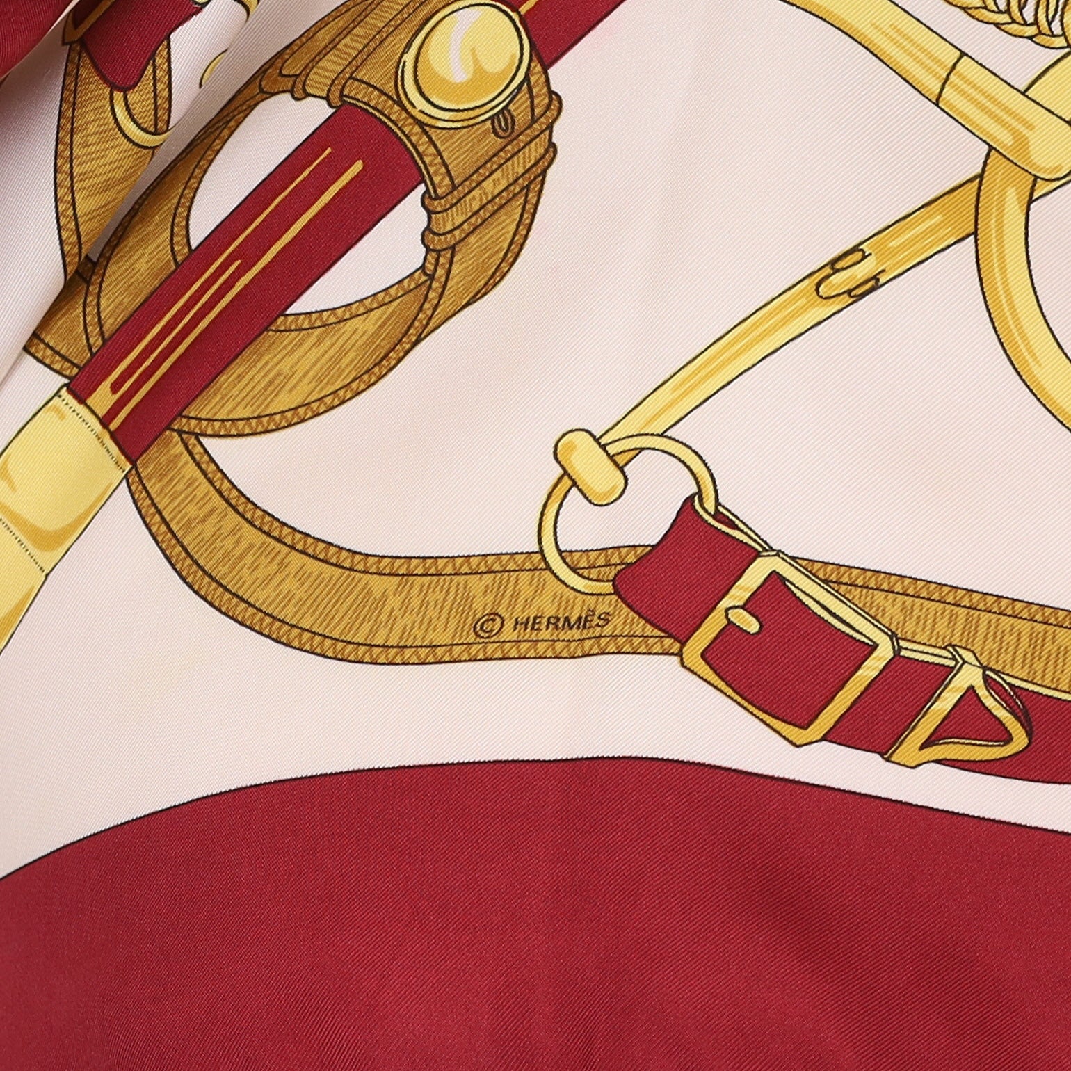 Hermès Eperon D’or Vintage Silk Scarf