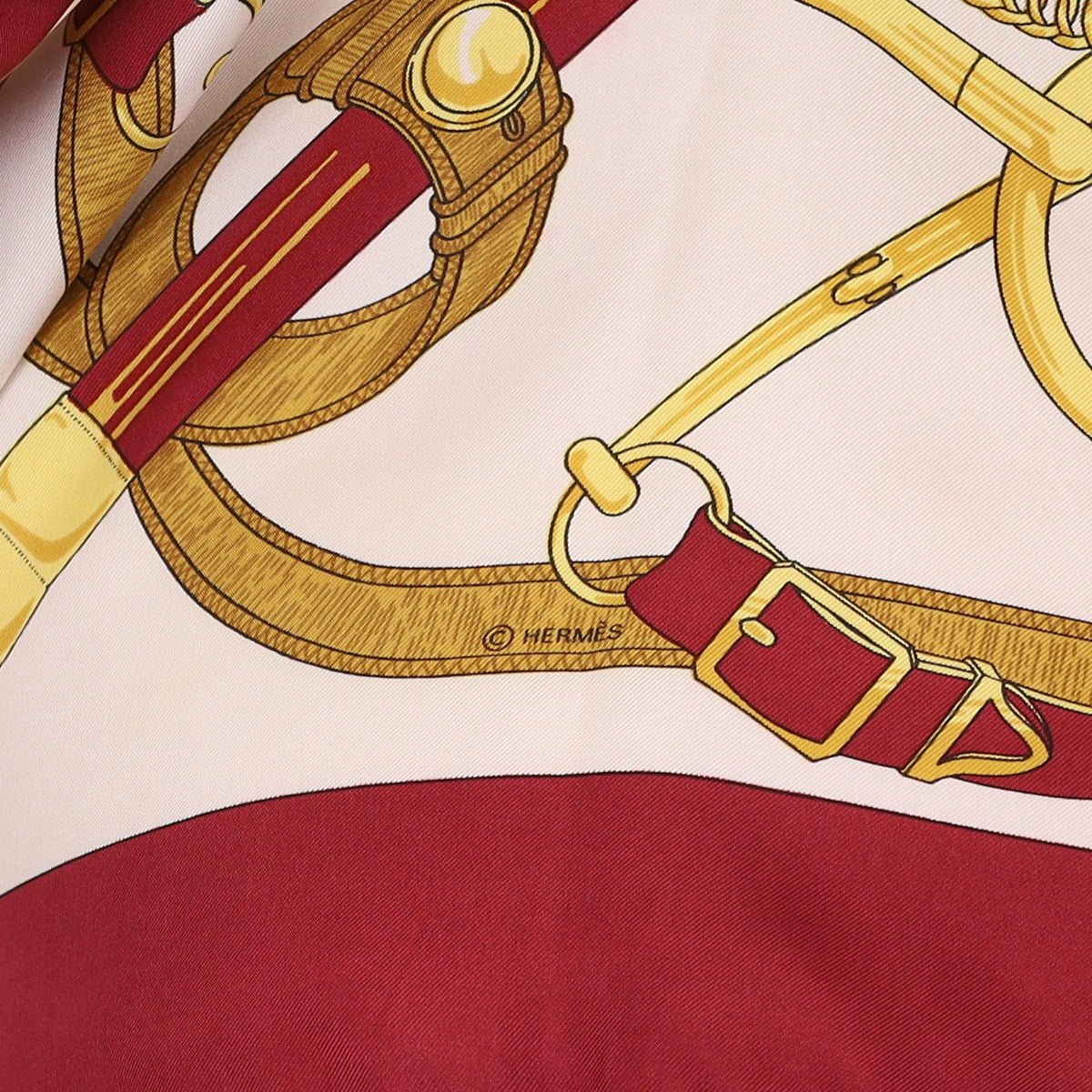 Hermès Eperon D’or Vintage Silk Scarf