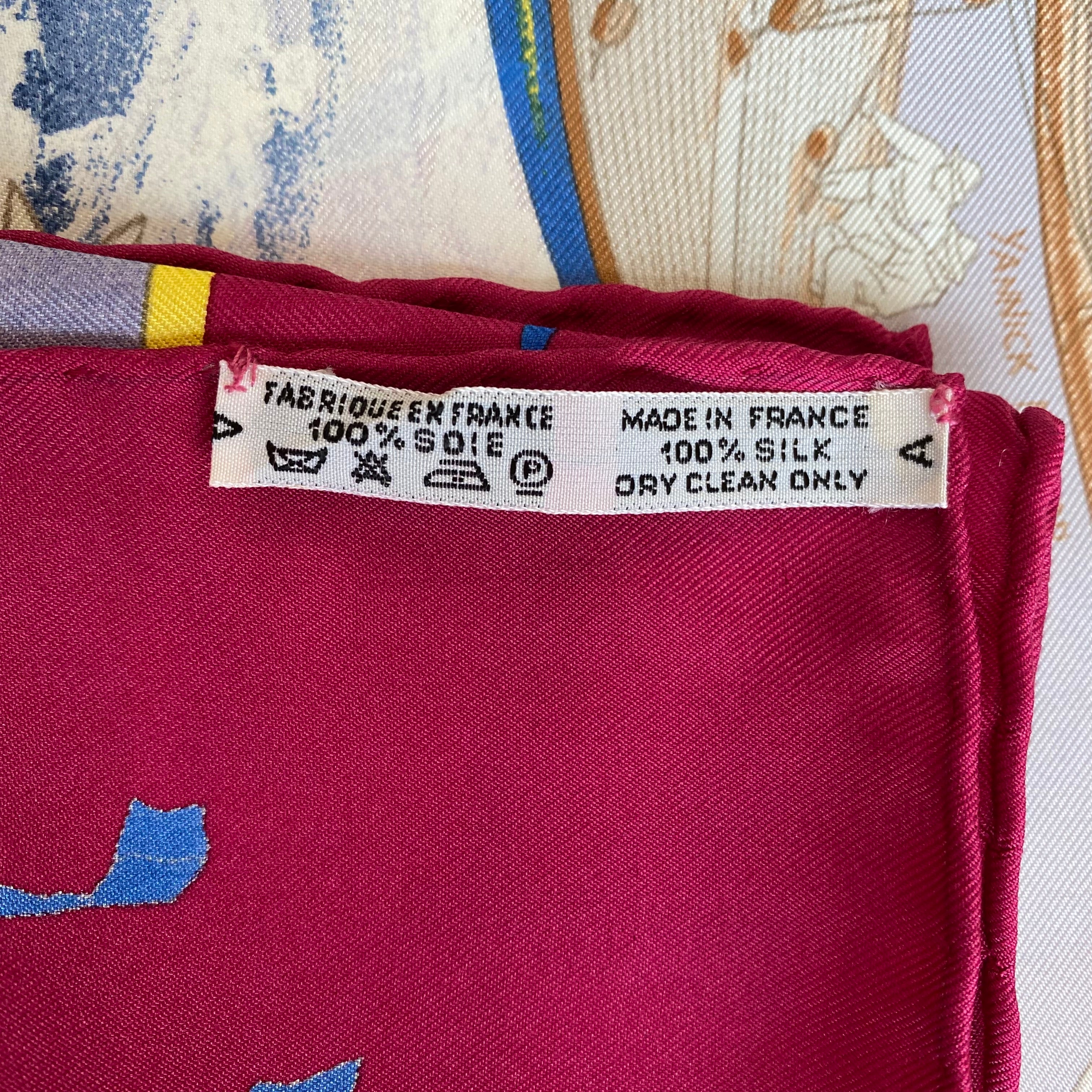 Hermès En Course Silk Scarf