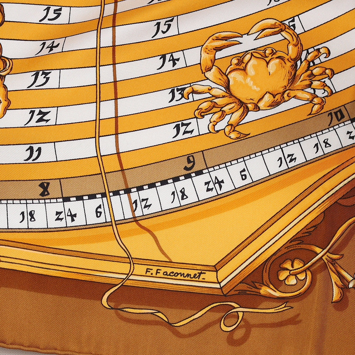 Pristine Hermès Dies et Hore Silk Scarf