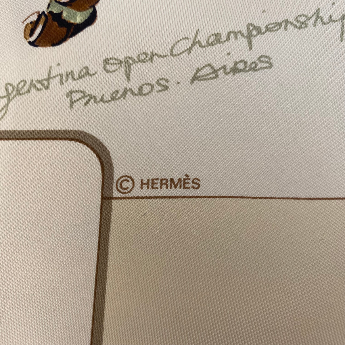Hermès Le Monde du Polo Silk Scarf Quite Rare