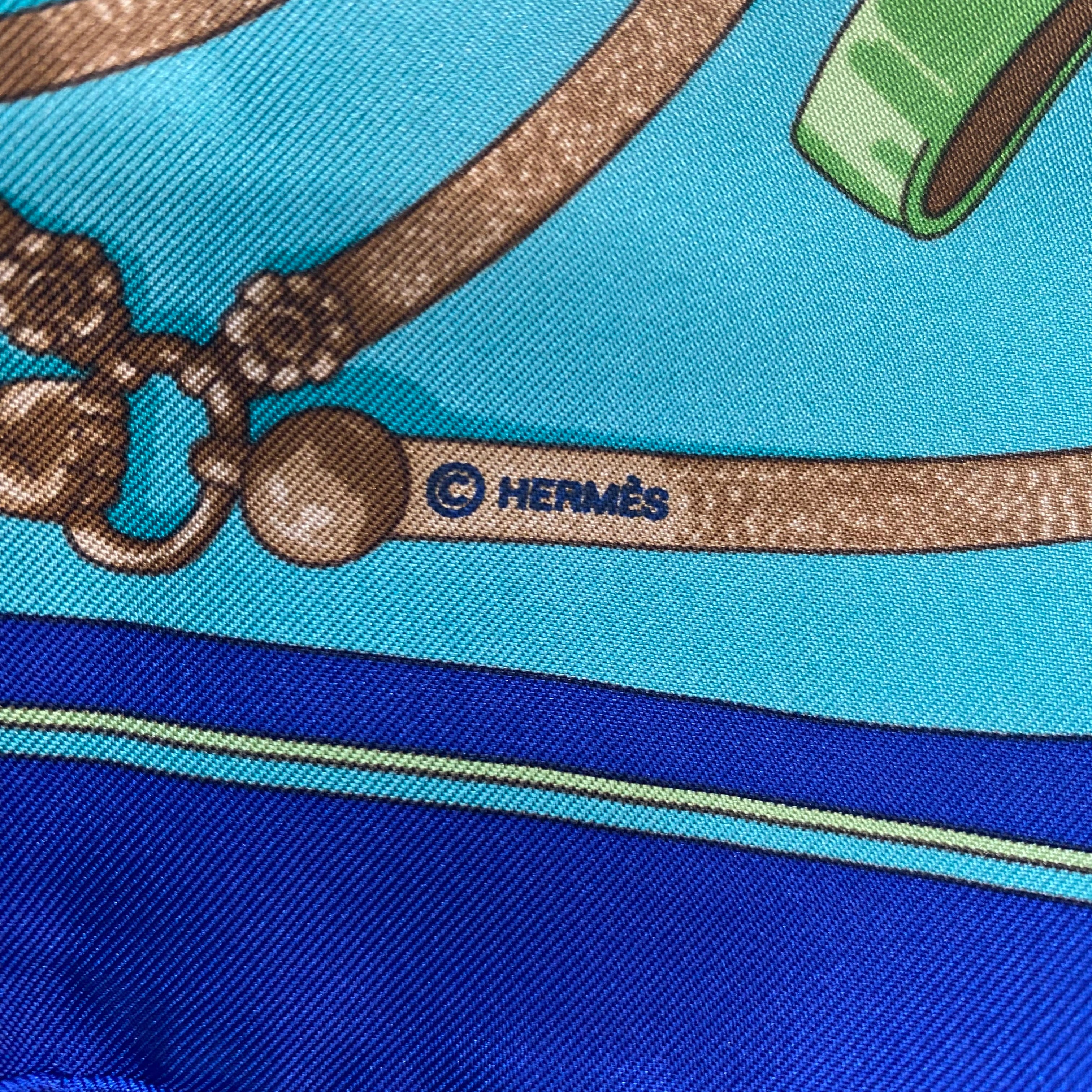 Hermès Gaucho Par Silk Scarf