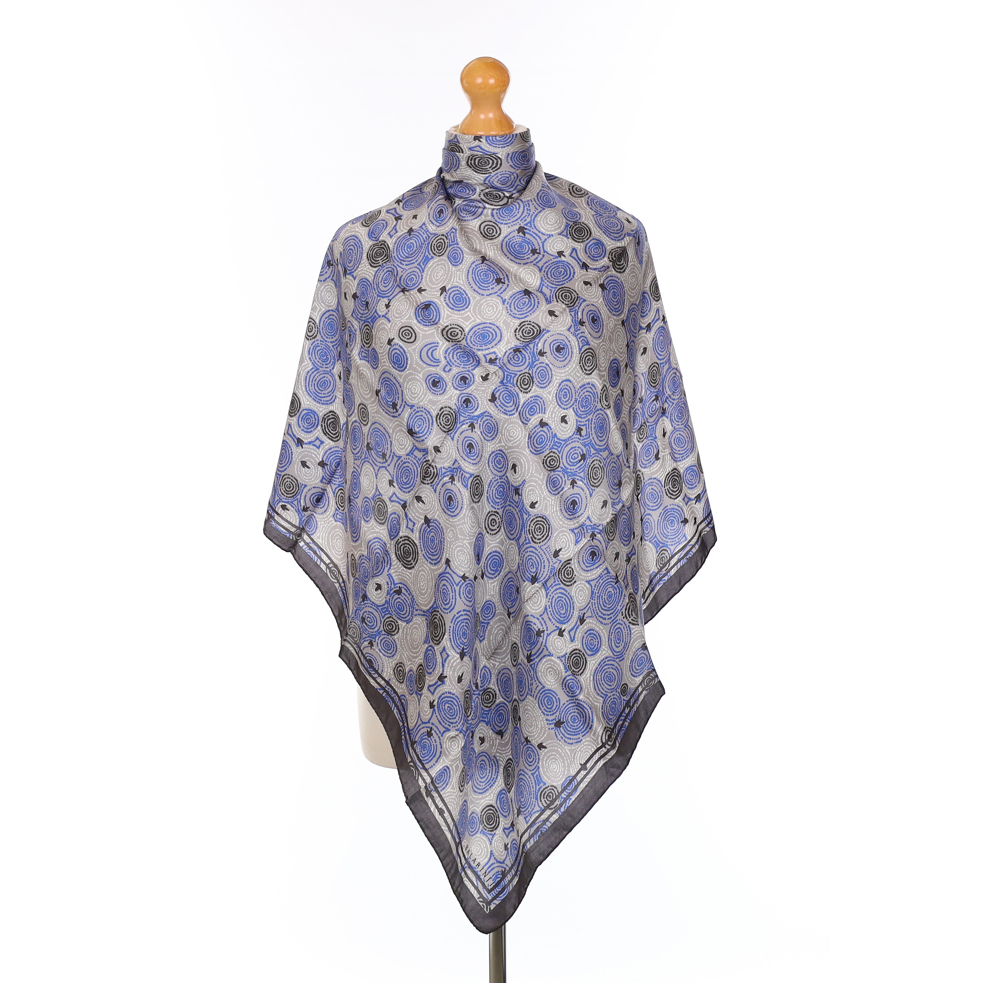 Brand New Spiral Patterned Silk Scarf