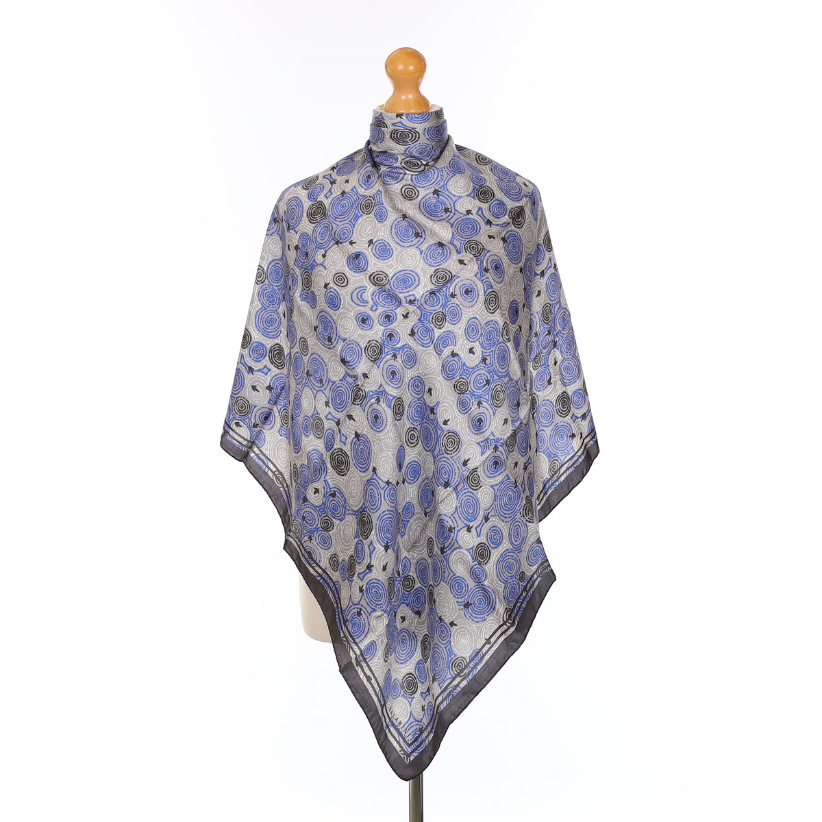 Brand New Spiral Patterned Silk Scarf