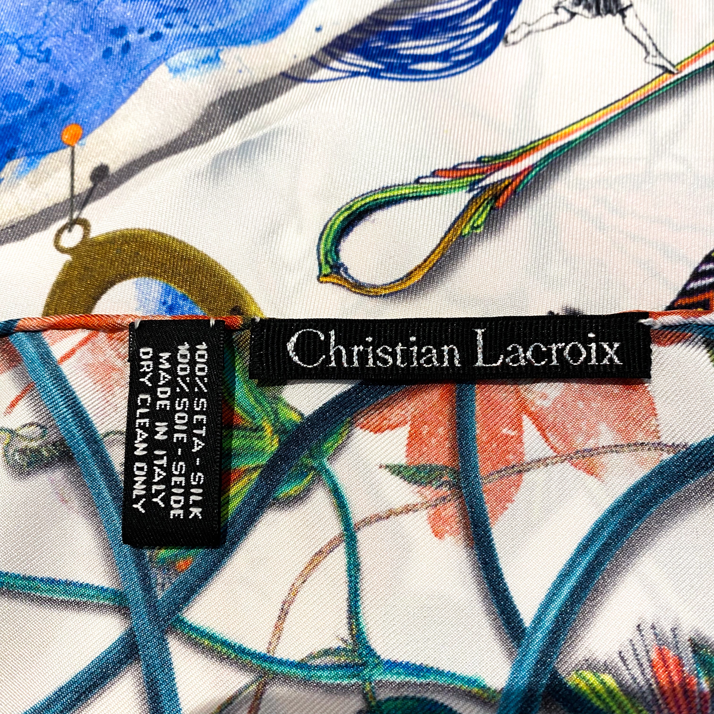 Christian Lacroix Designer Silk Scarf