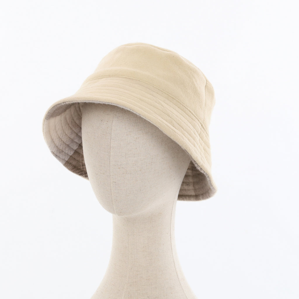 Unisex Mink Checked Reversible Cashmere Bucket Hat Men’s - M Women’s - L