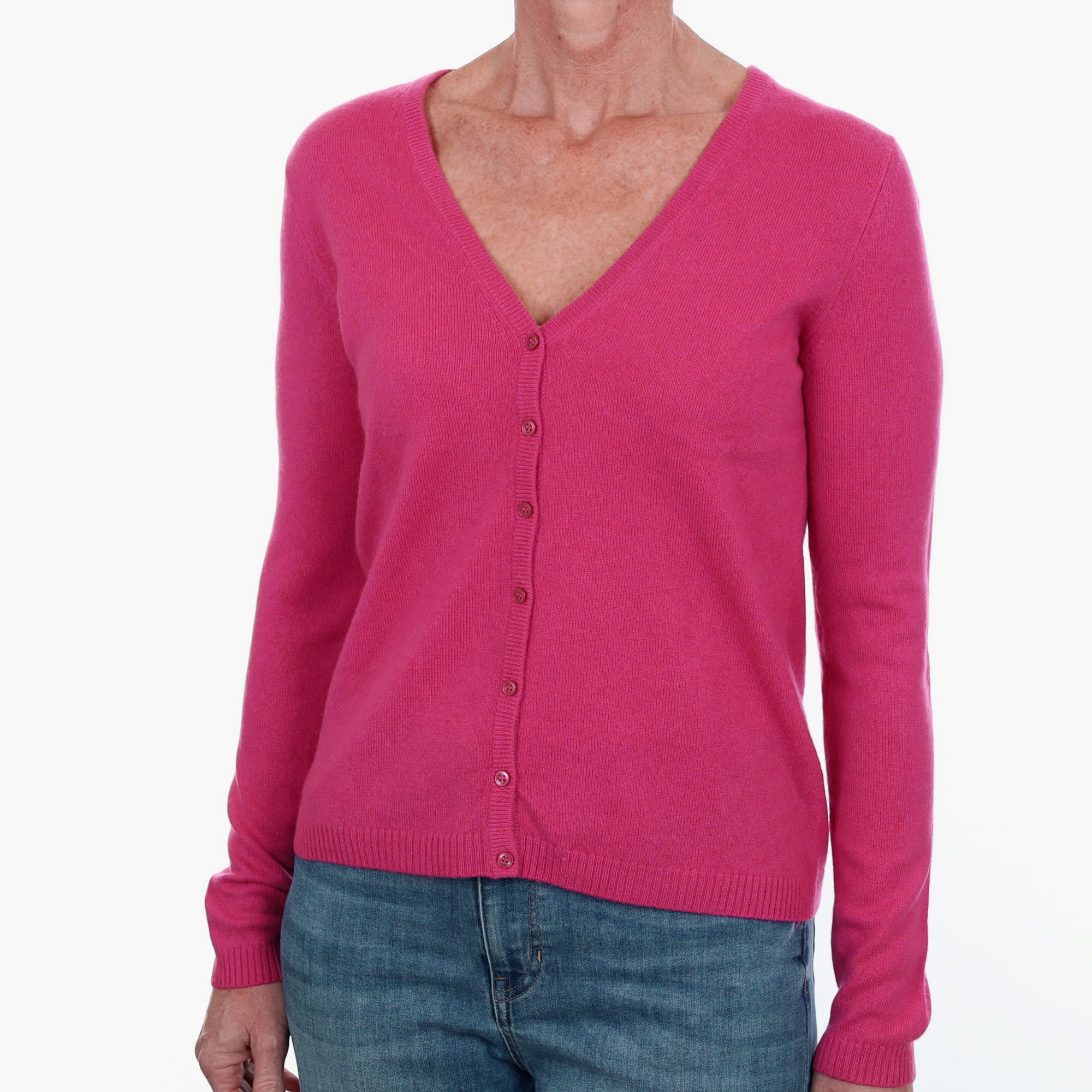 Rose PinknCashmere Cardigan Small