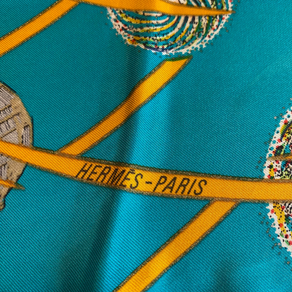 Hermès Les Feux de L’Espsce Silk Scarf Quite Rare