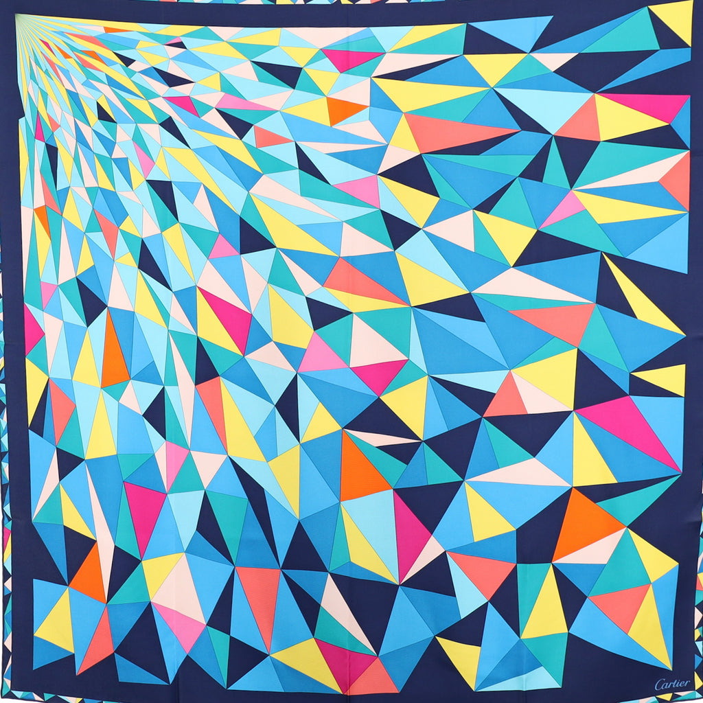 Brand New Cartier Designer Silk Scarf