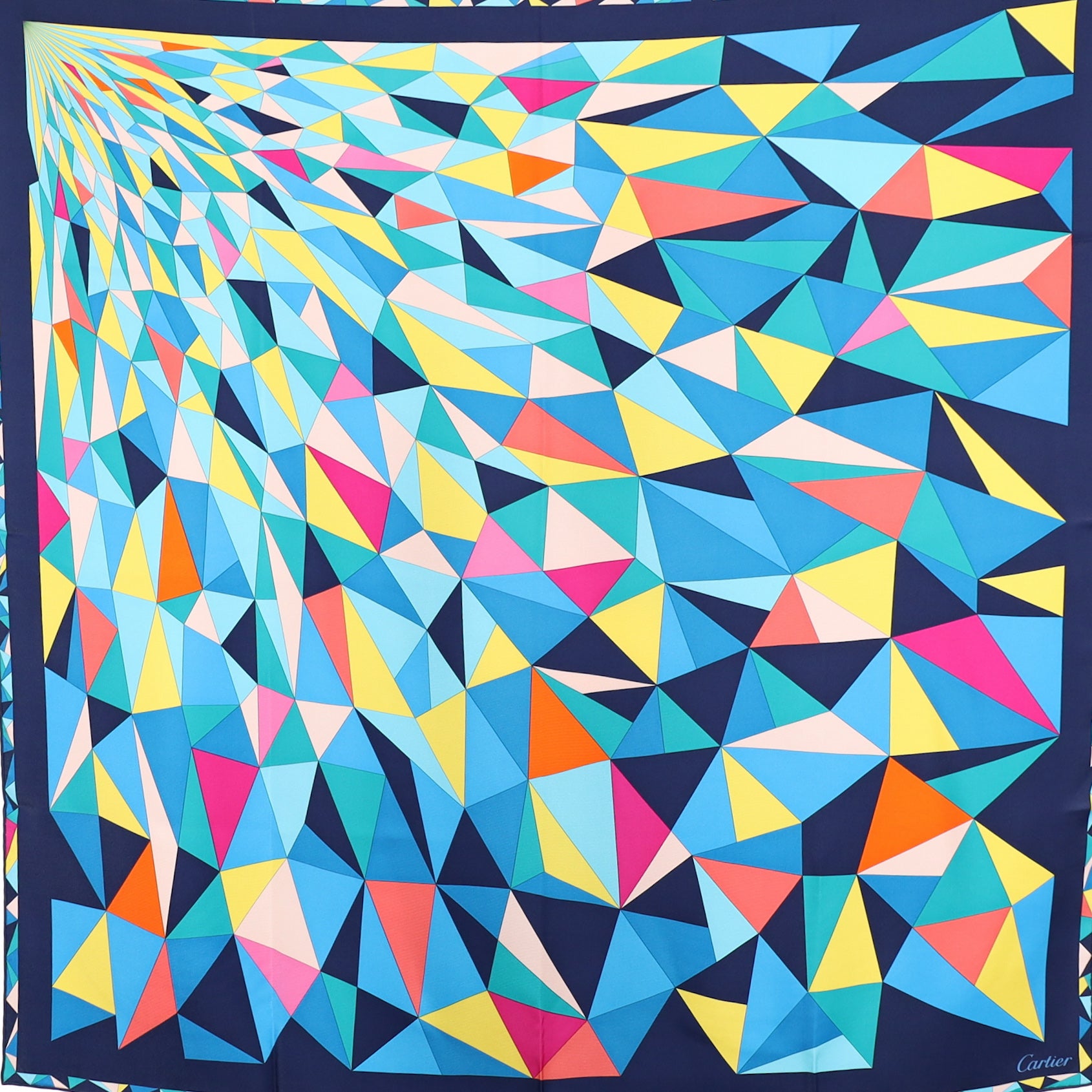 Brand New Cartier Designer Silk Scarf