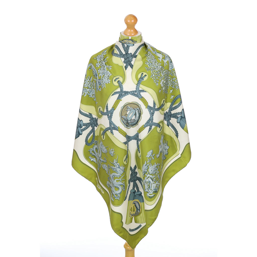 Hermès Tsubas Vintage Silk Scarf