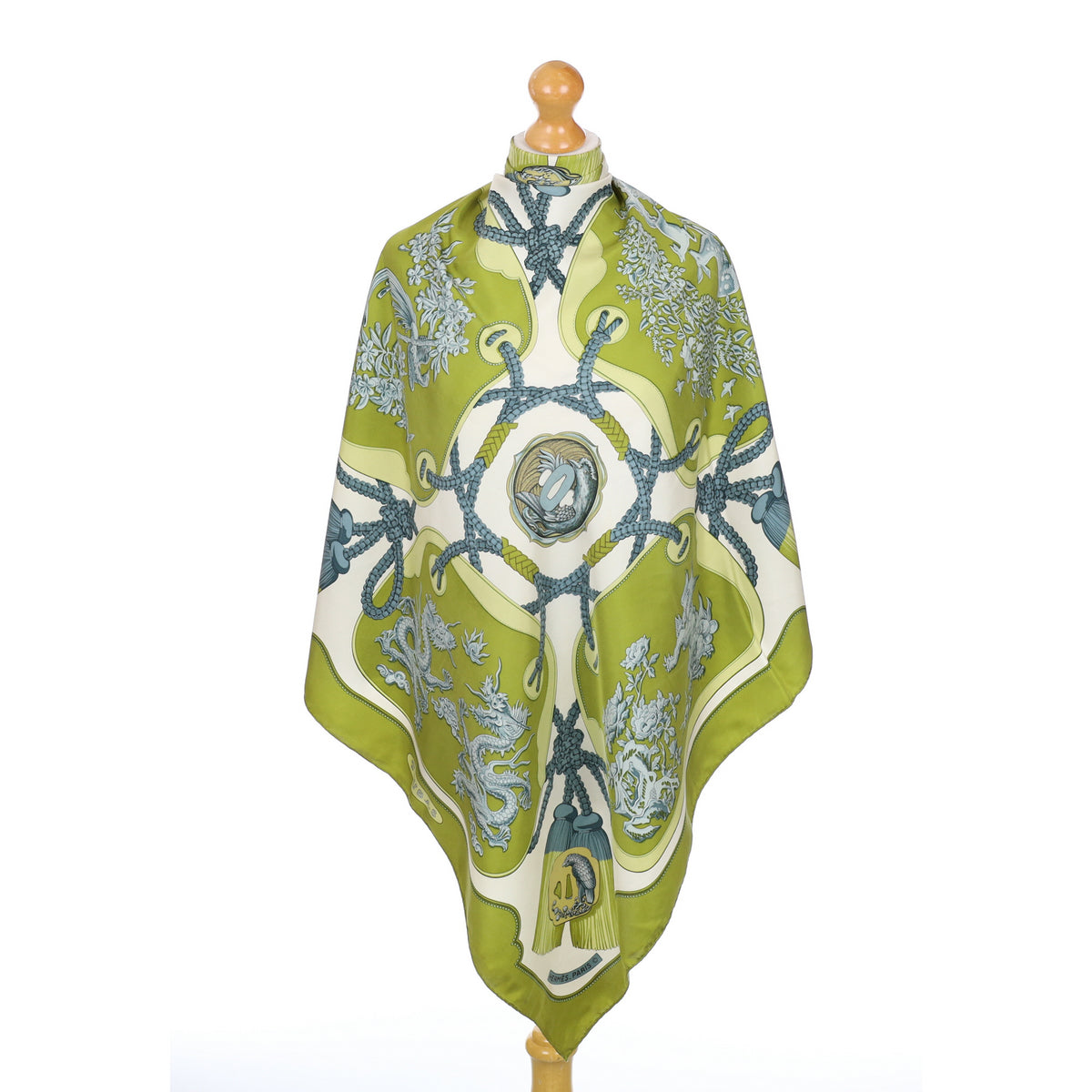 Hermès Tsubas Vintage Silk Scarf