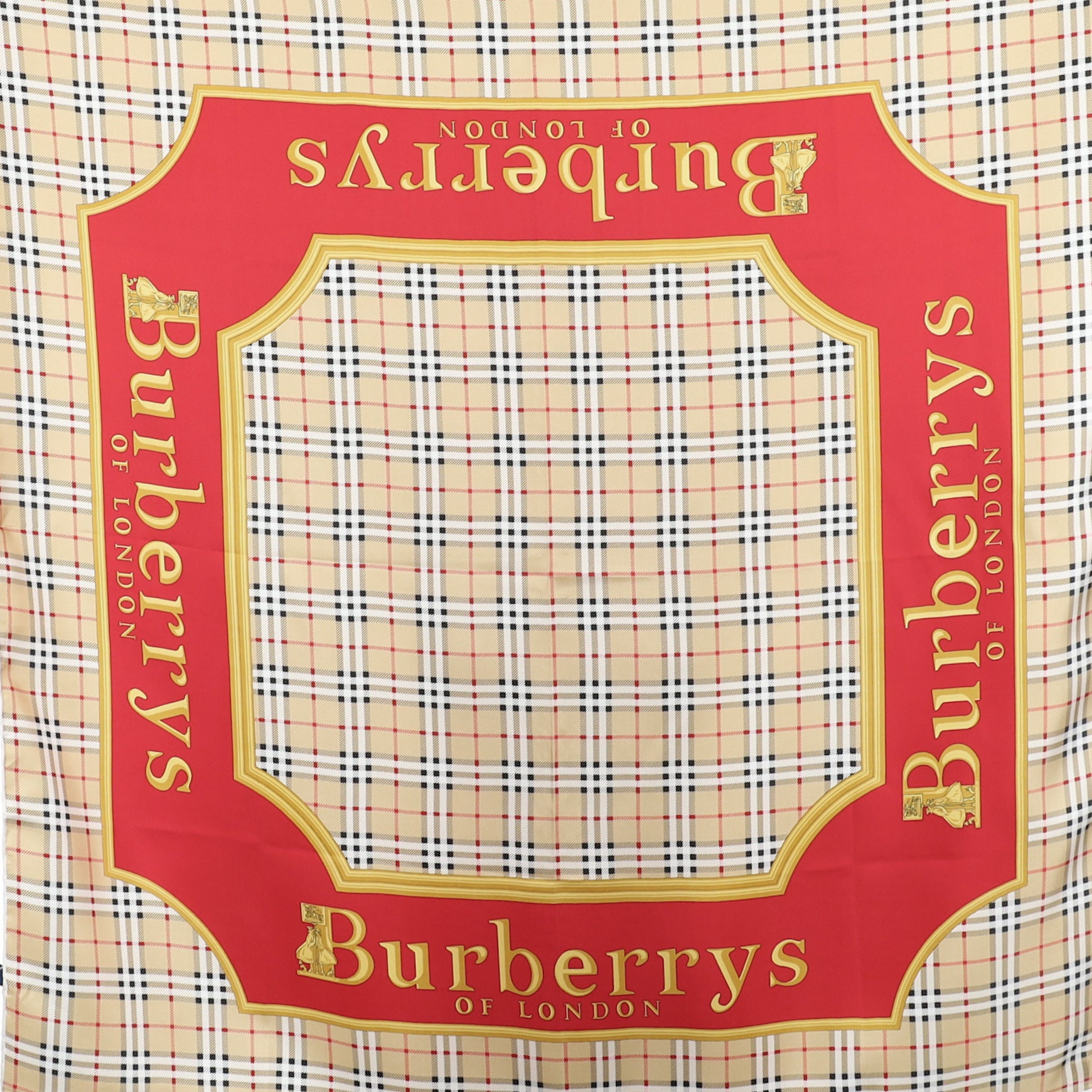 Brand New Boxed Burberrys Designer Silk Scarf