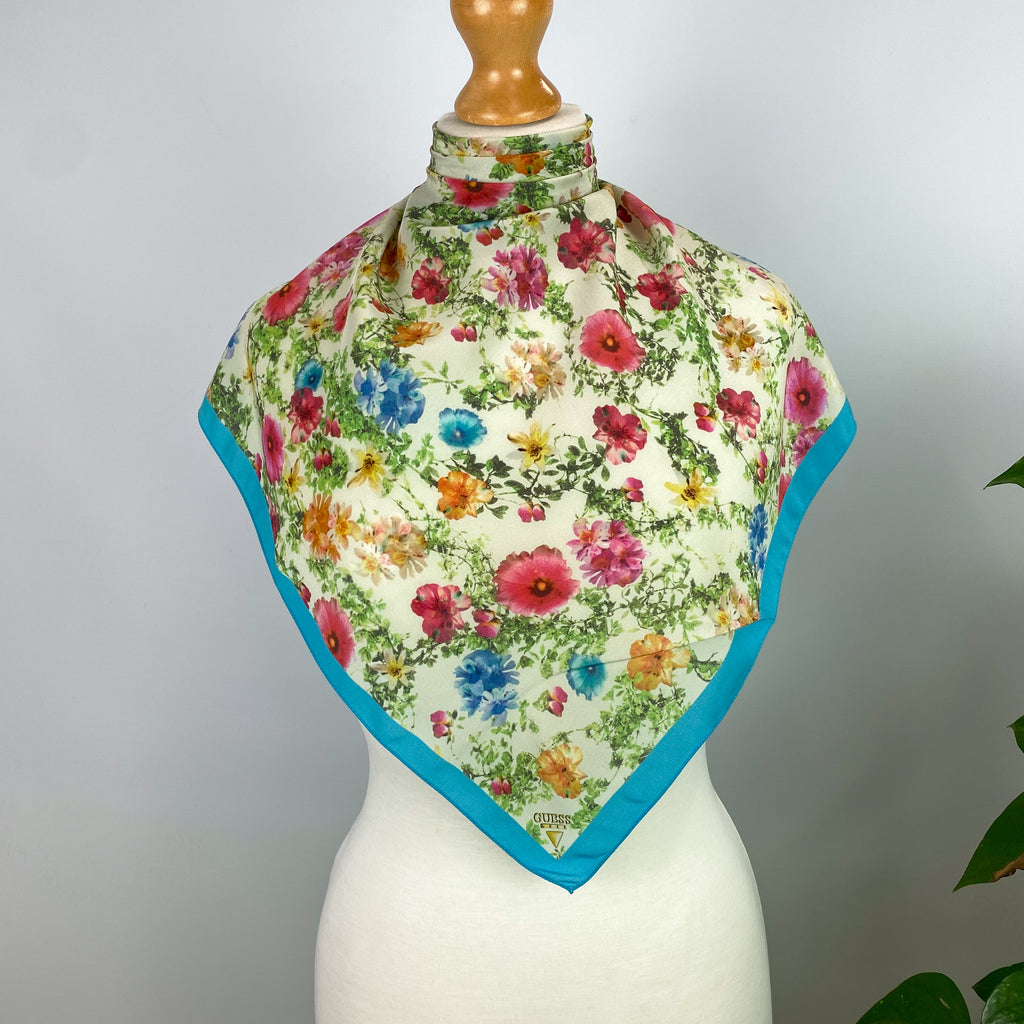 Guess Floral Silk Scarf