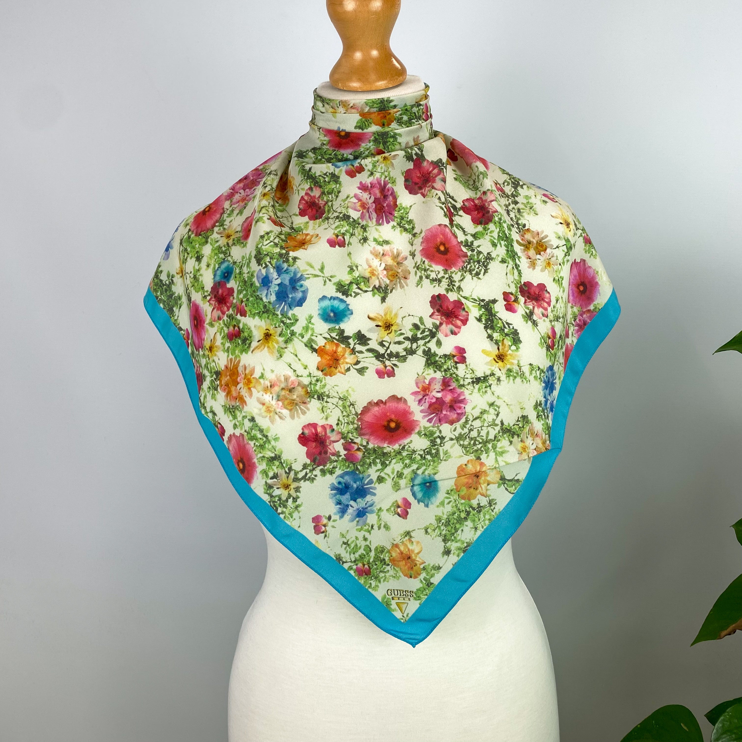 Guess Floral Silk Scarf