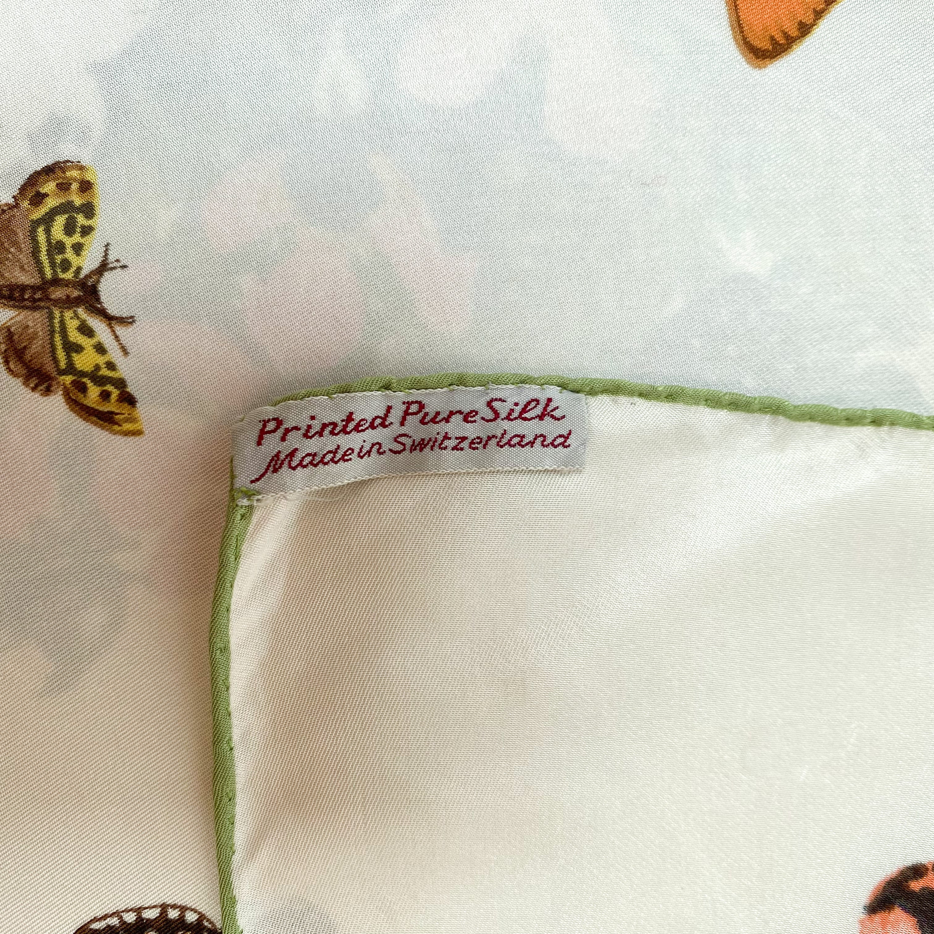 Pretty Butterfly Vintage Silk Scarf