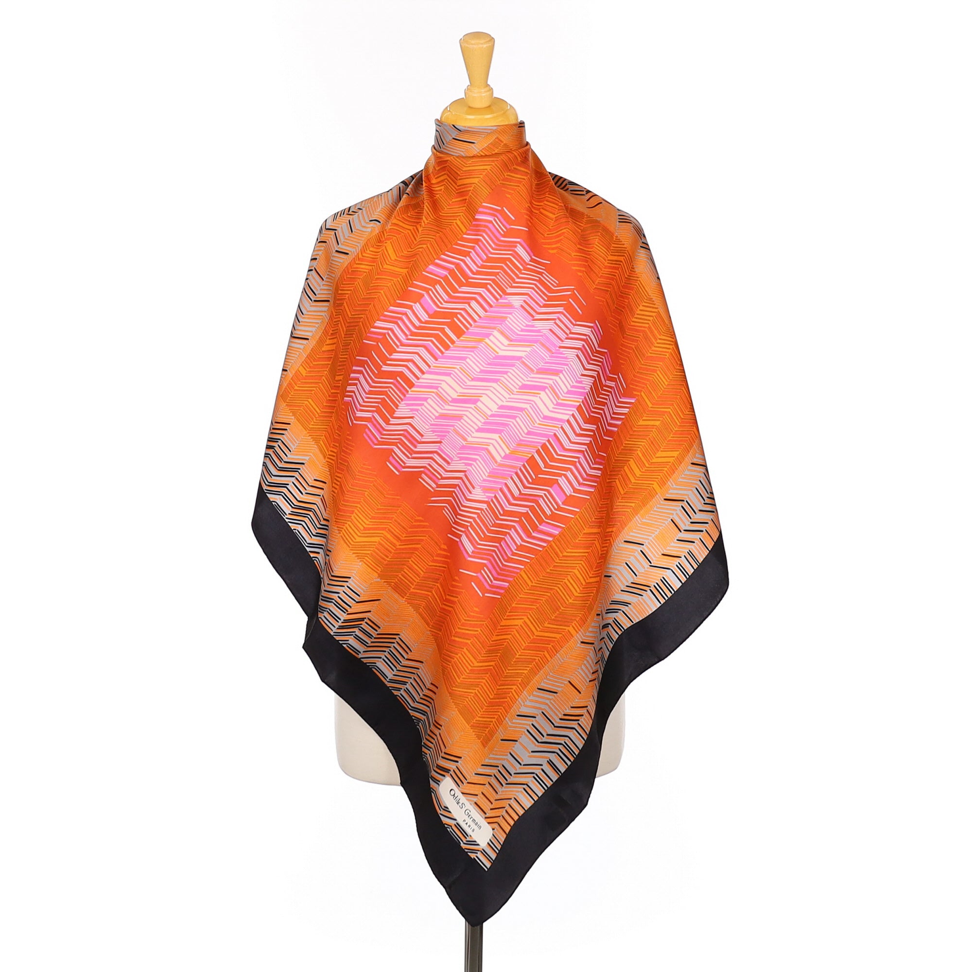 Odile St Germain French Vintage Silk Scarf