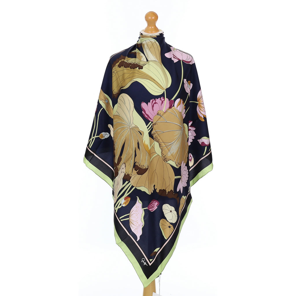 Brand New Boxed Olivia von Halle Silk Scarf