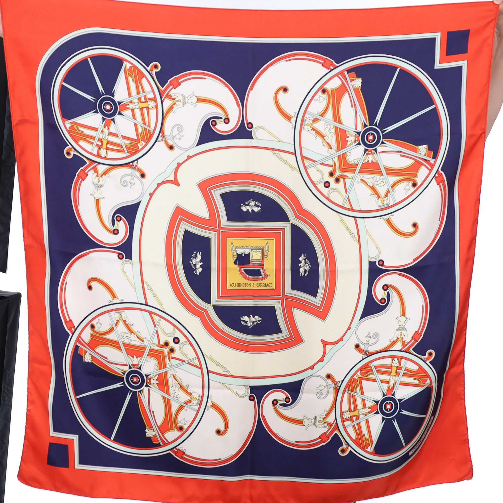 Hermès Washington’s Carriage Silk Scarf
