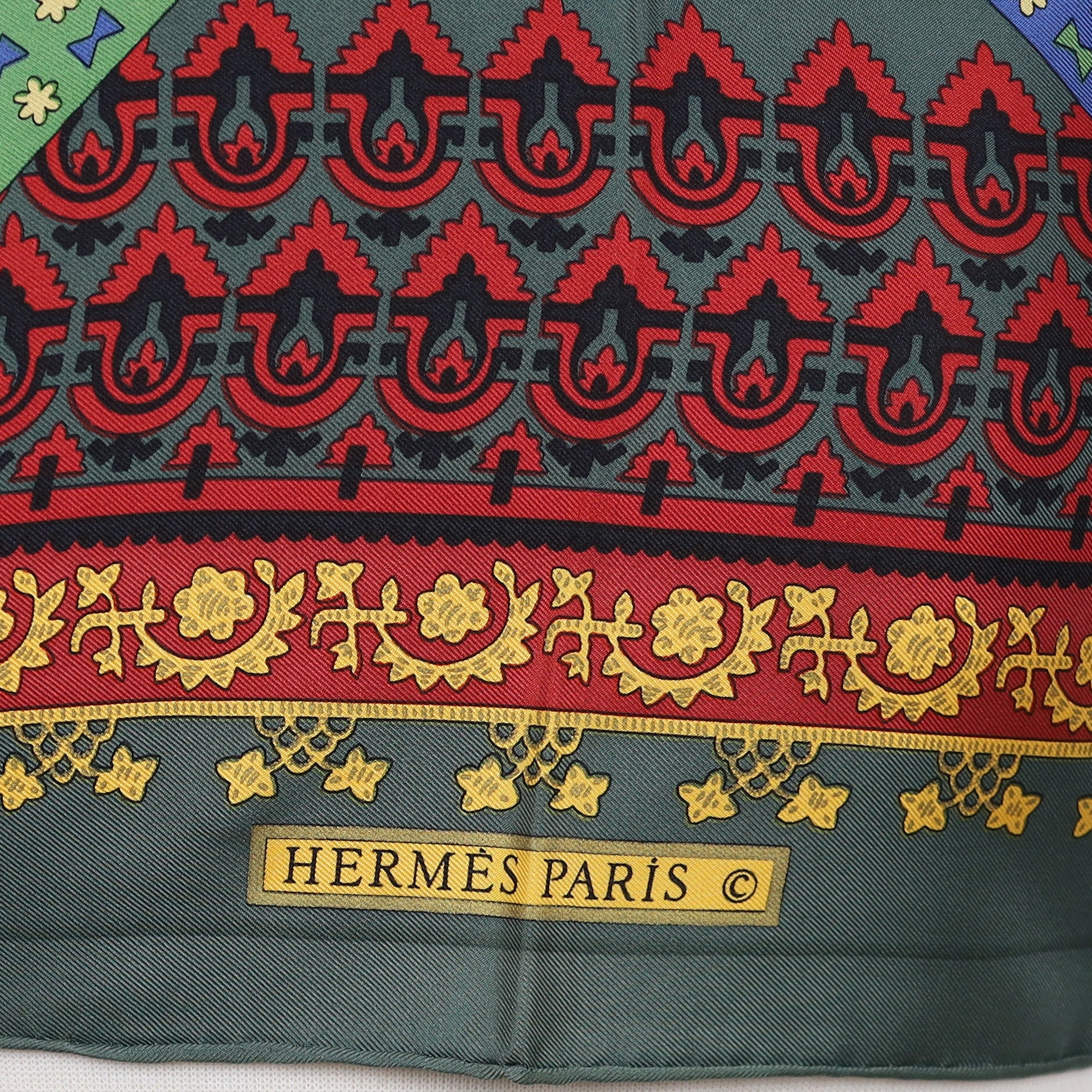 Brand New Boxed Hermès Brins D’or Silk Scarf