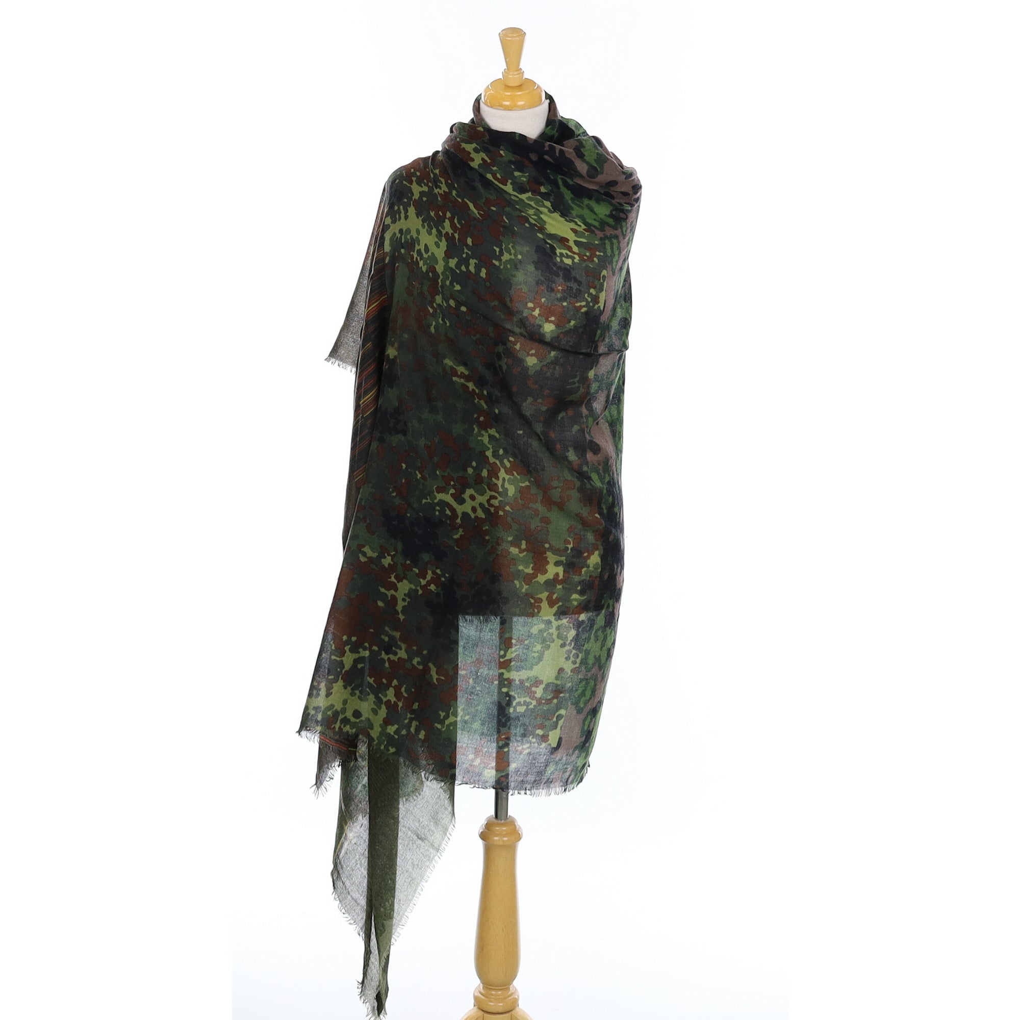 Pierre Louis Mascia Camouflage Print Cashmere Stole