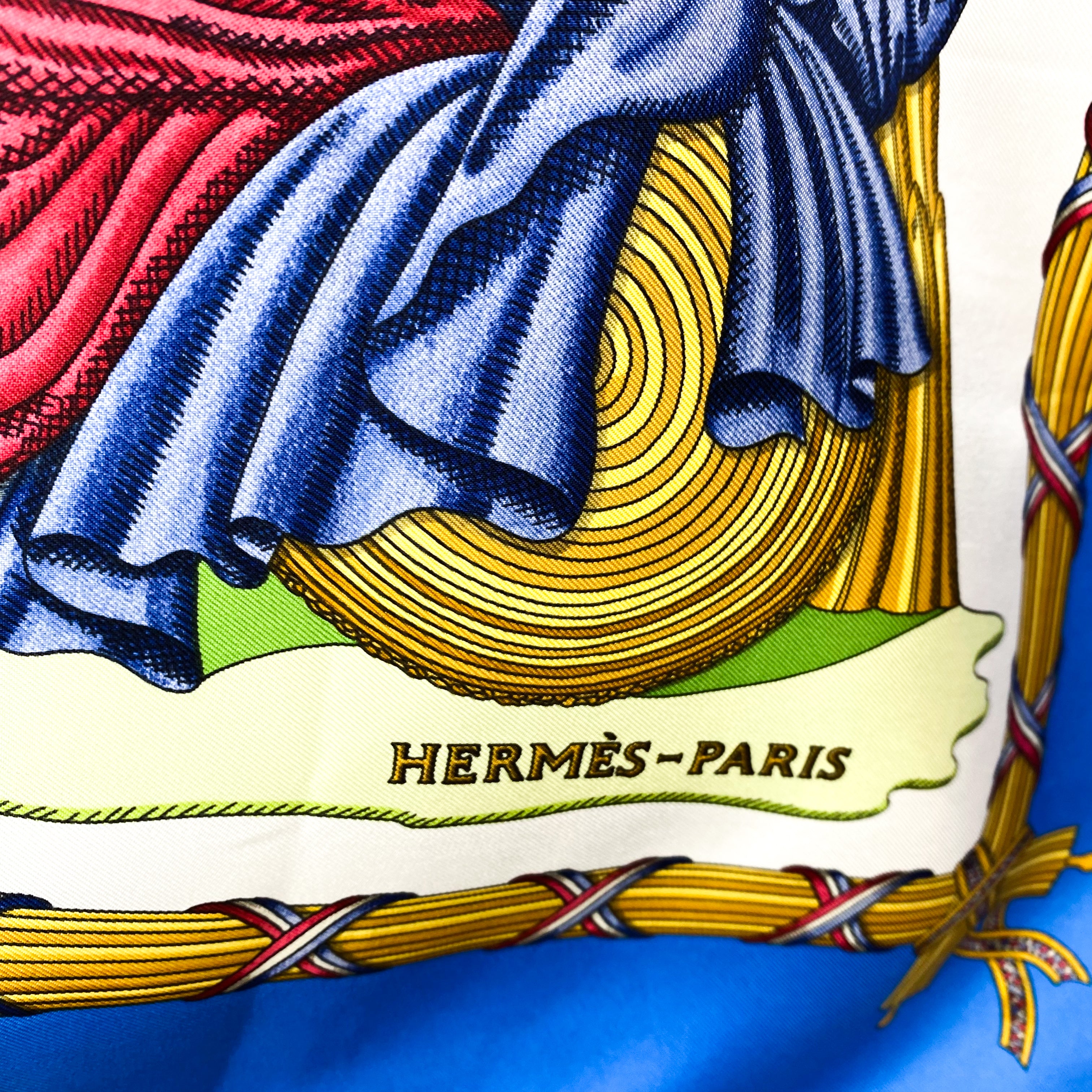 Boxed Hermes Liberte Egalite 1988 Designer Silk Scarf