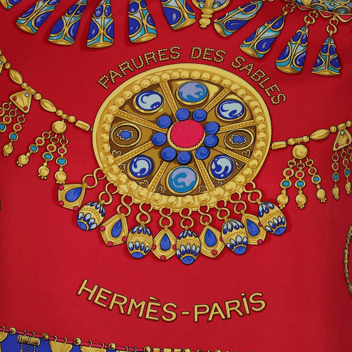 Hermès Parures des Sables Silk Scarf