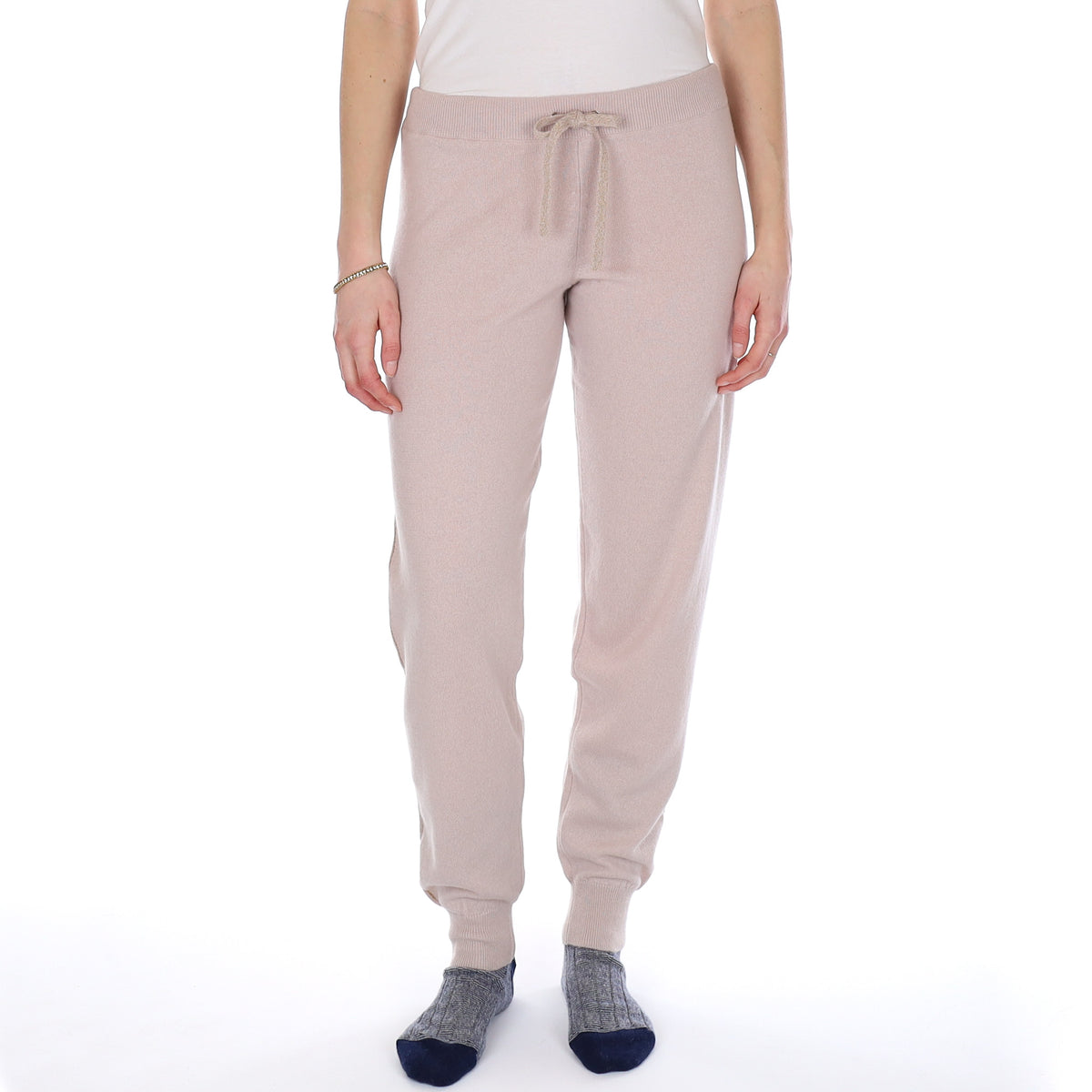 Brand New Scottish Pale Dusky Pink Cashmere Lounge Pants Small